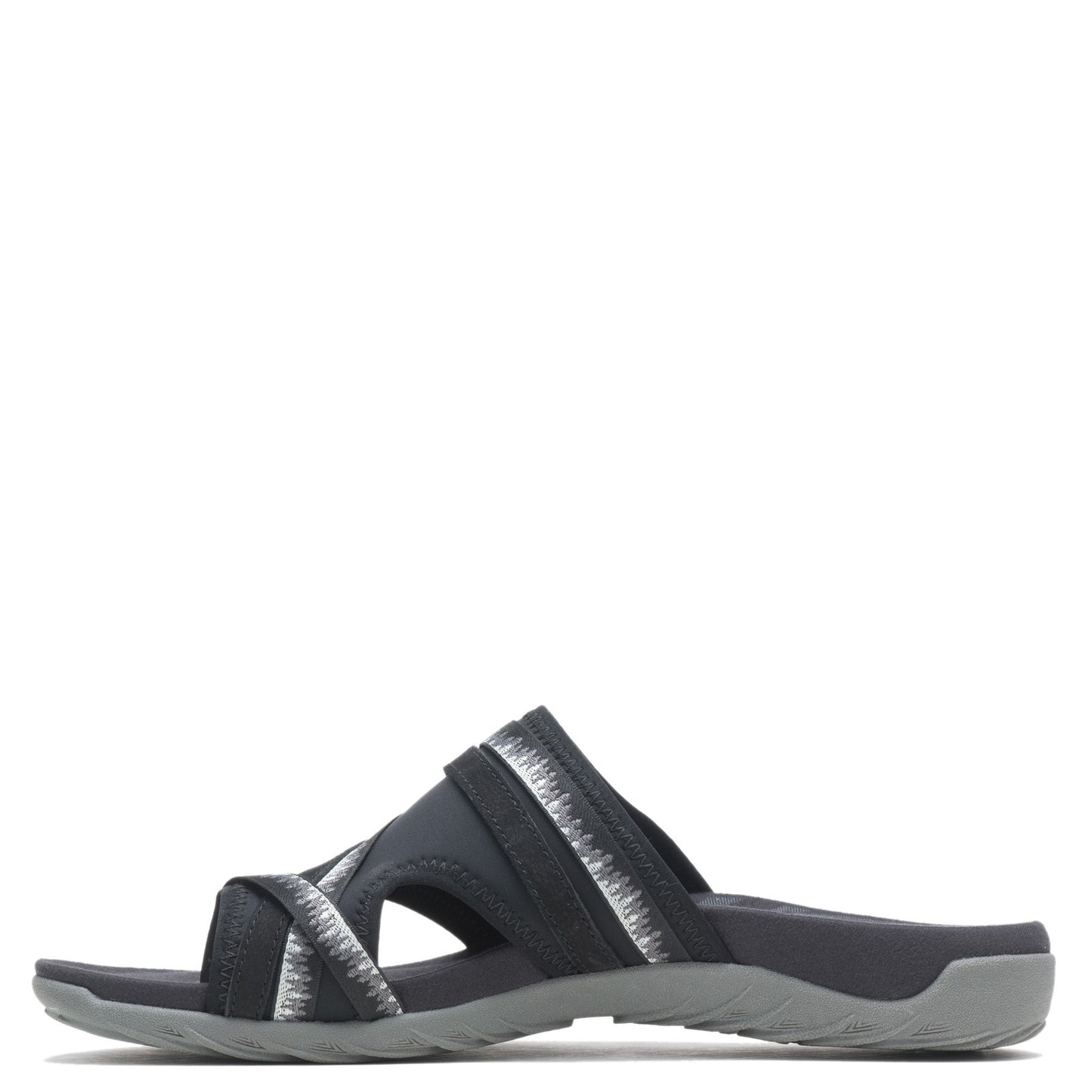 Peltz Shoes Women's Merrell Terran Cush 3 Post Sandal - Wide Width BLACK J002728W