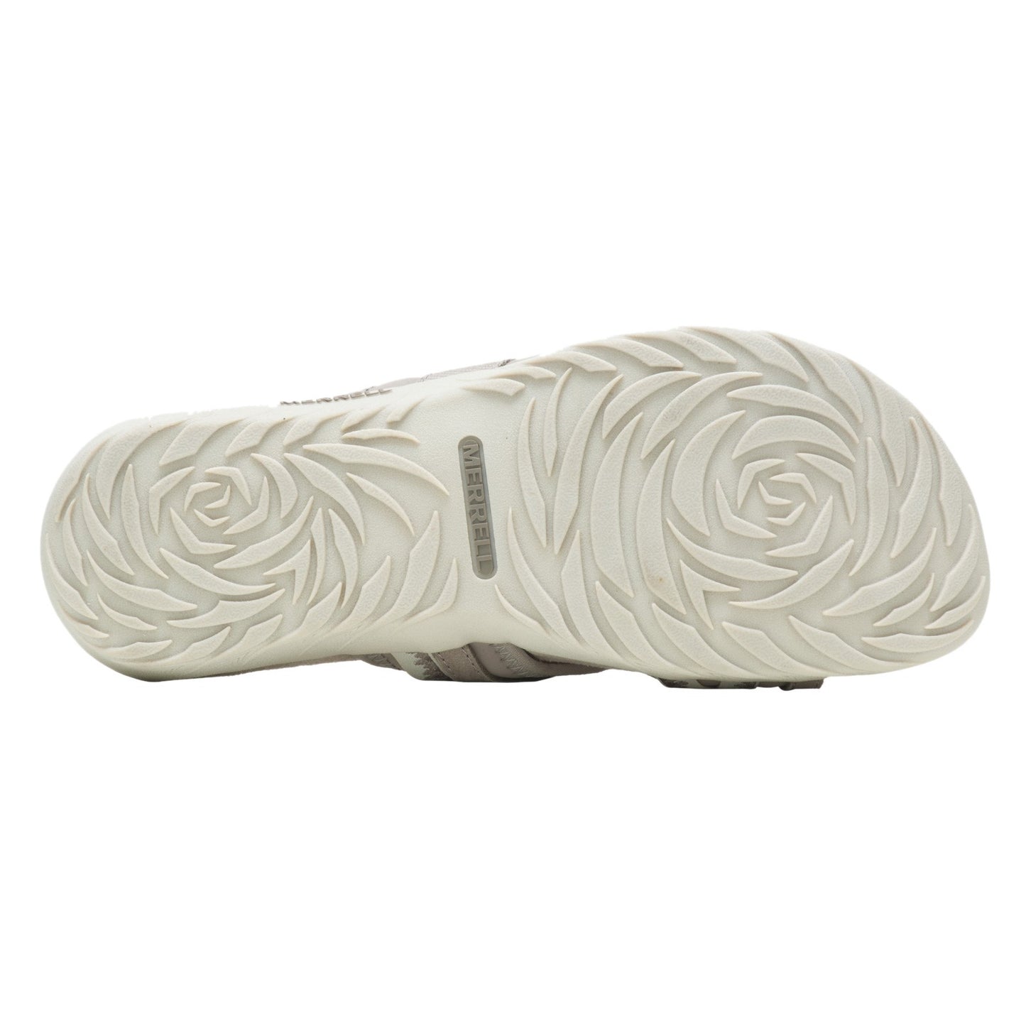 Peltz Shoes Women's Merrell Terran Cush 3 Post Sandal - Wide Width MOONBEAM J002732W