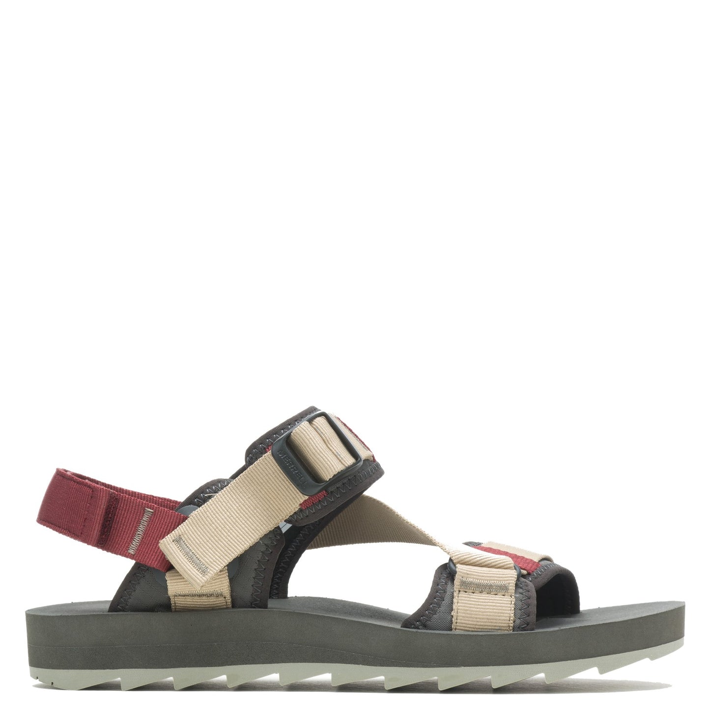 Peltz Shoes Men's Merrell Alpine Strap Sandal CAMEL J003287