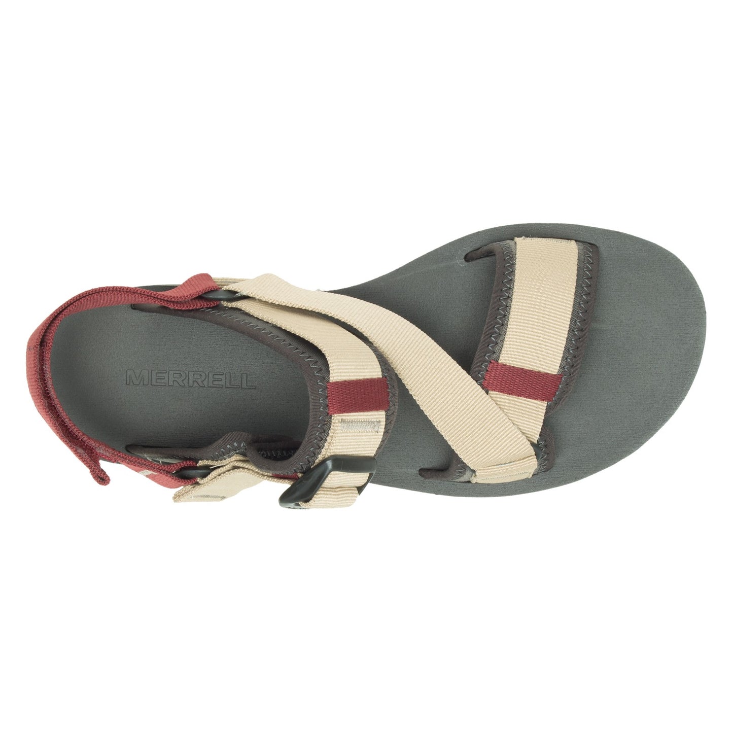 Peltz Shoes Men's Merrell Alpine Strap Sandal CAMEL J003287