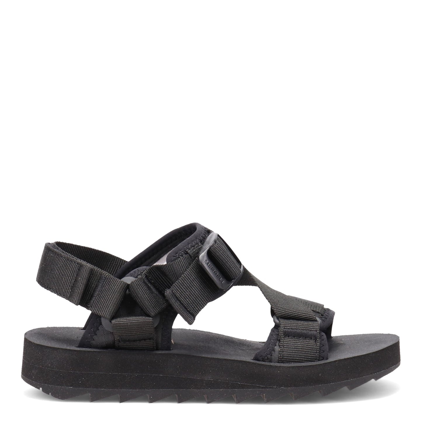 Peltz Shoes Women's Merrell Alpine Strap Sandal BLACK J003552