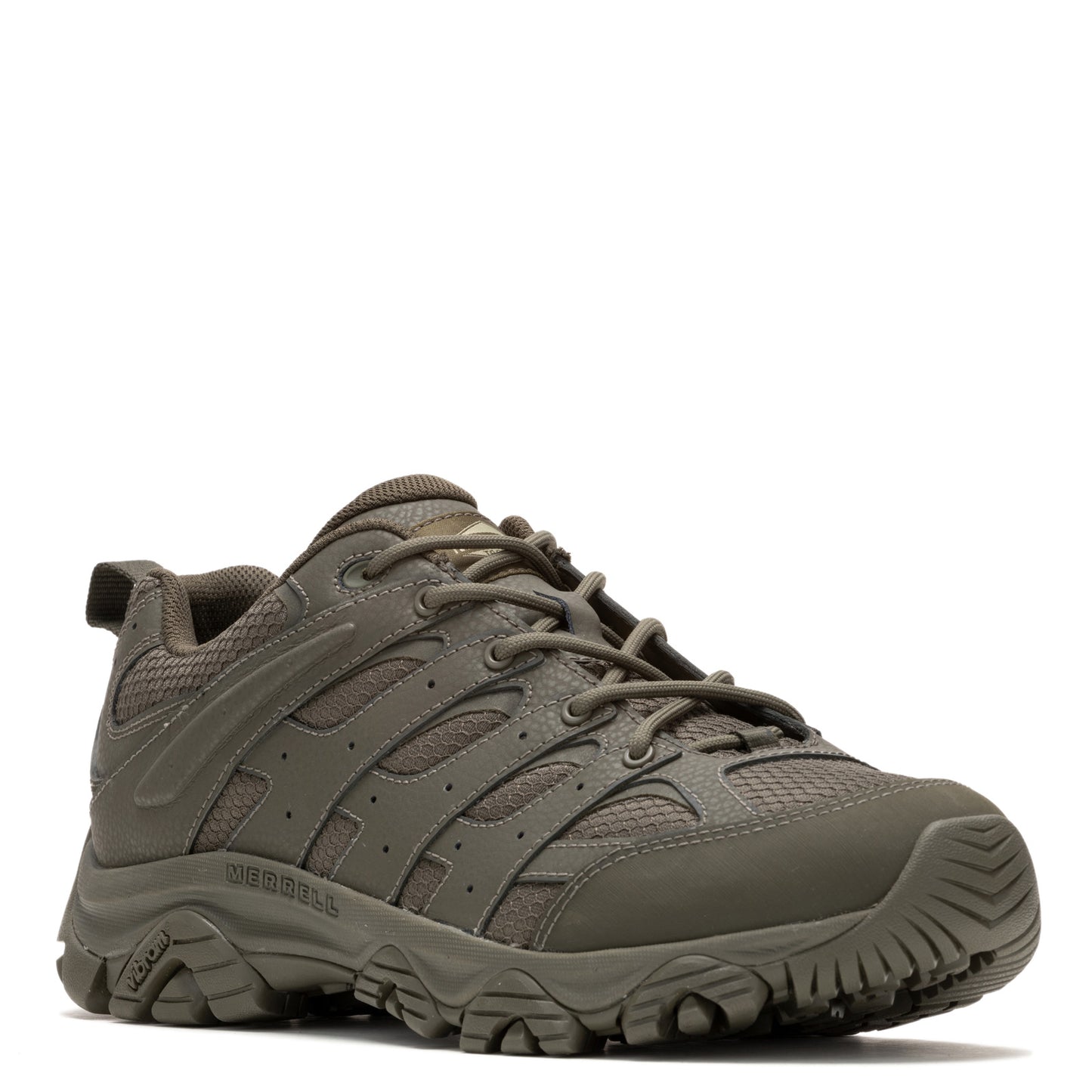 Peltz Shoes Men's Merrell Moab 3 Low Tactical Work Shoe Dark Olive J004117
