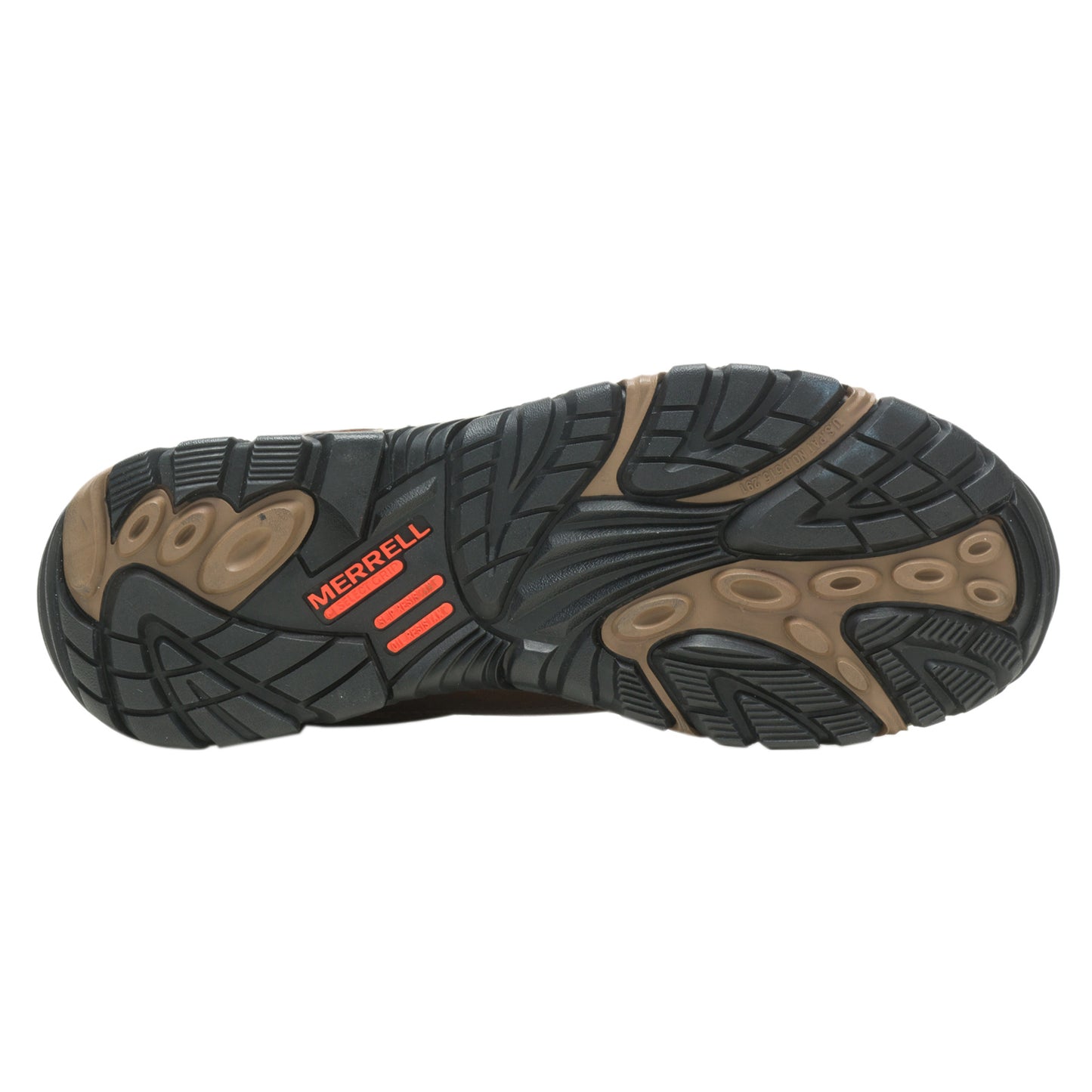Peltz Shoes Men's Merrell Moab Adventure Mid Waterproof Carbon Fiber Work Shoe TOFFEE J004633