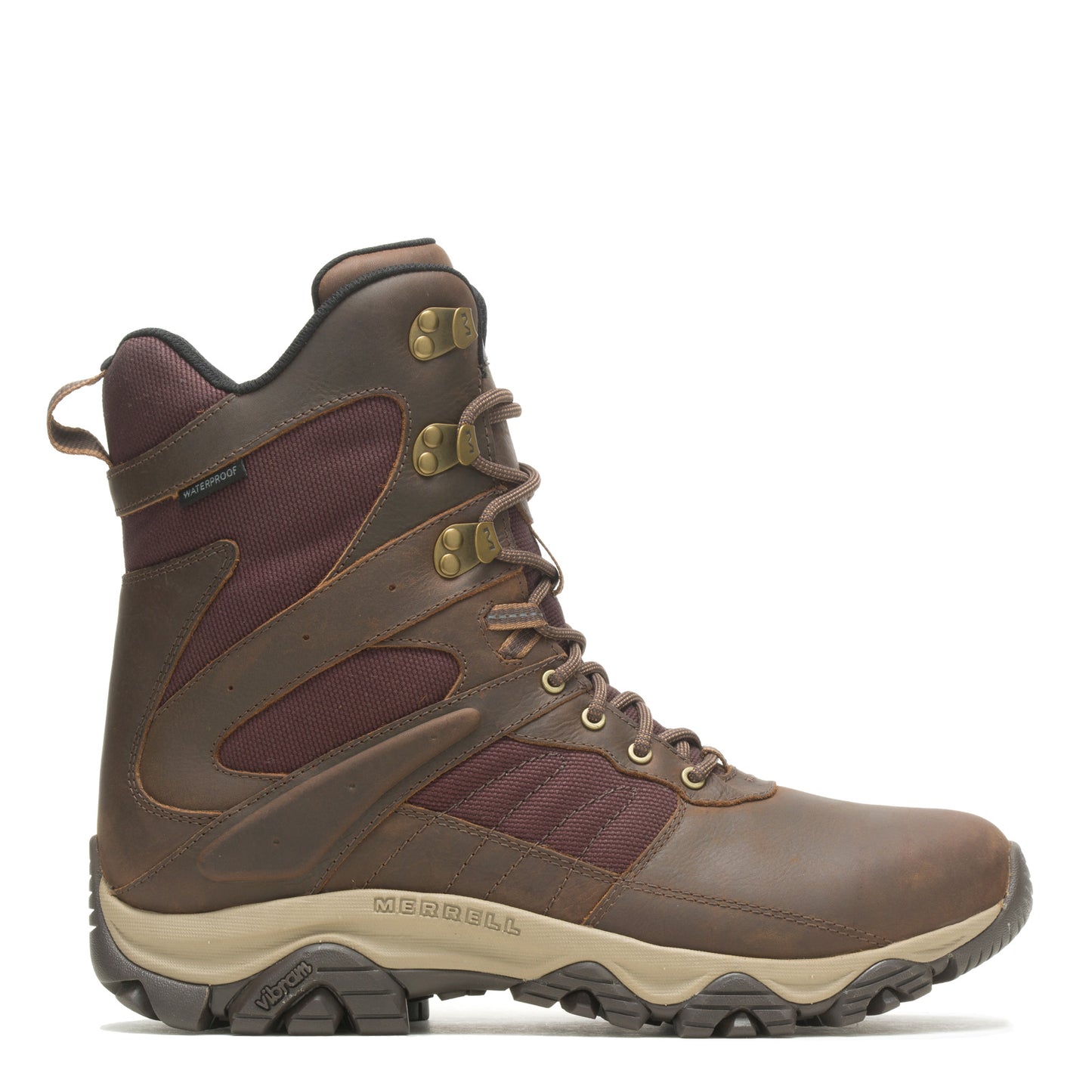 Peltz Shoes Men's Merrell Moab 2 Timber 8in Waterproof Boot TOFFEE J004649