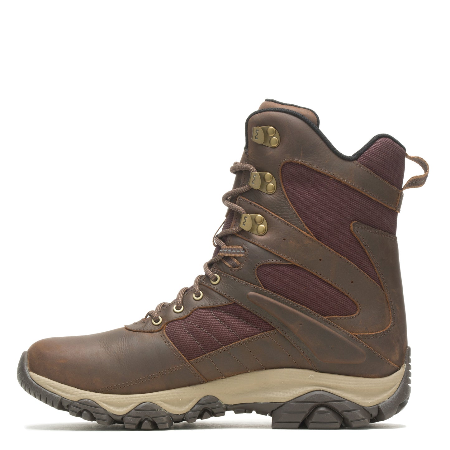 Peltz Shoes Men's Merrell Moab 2 Timber 8in Waterproof Boot TOFFEE J004649