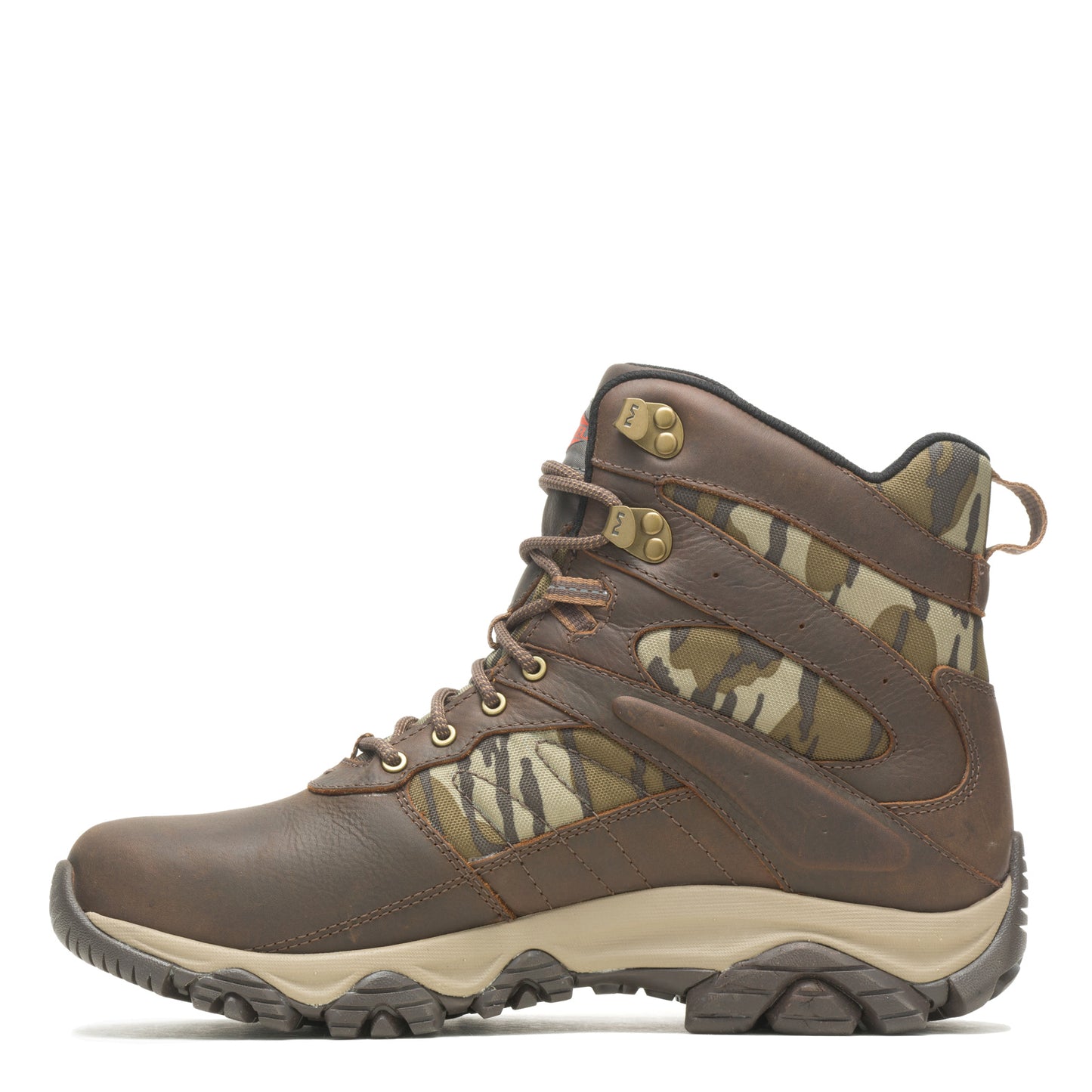 Peltz Shoes Men's Merrell Moab 2 Timber 6in Waterproof Boot CAMO J004651