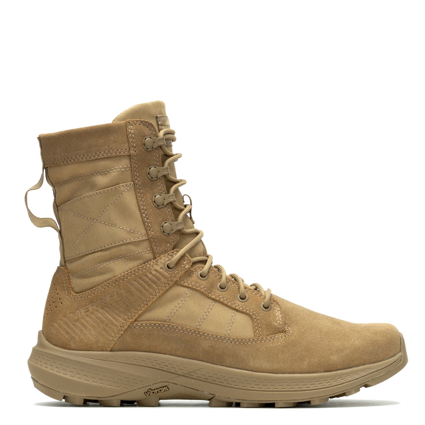 Peltz Shoes Men's Merrell MQC Force Tactical Composite Toe Waterproof Boot Dark Coyote J005031