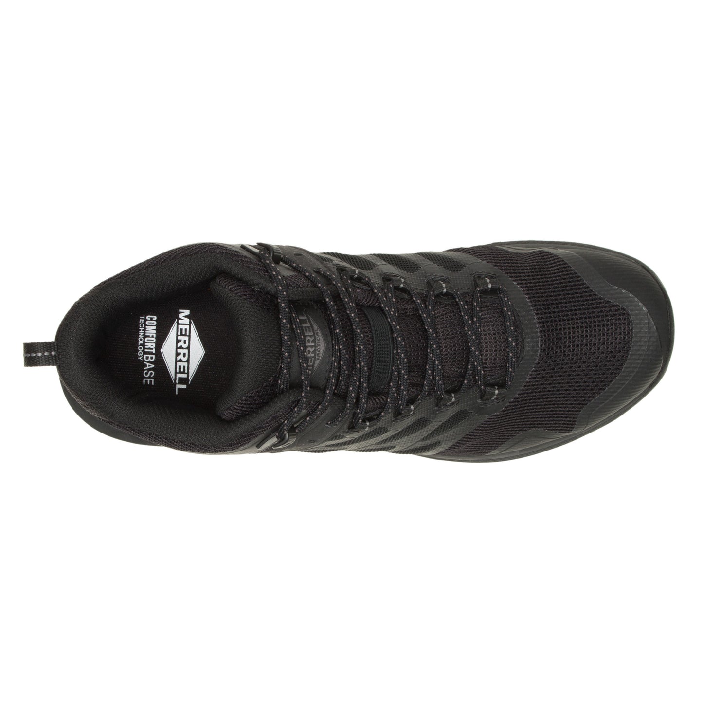 Peltz Shoes Men's Merrell Nova 3 Mid Tactical Waterproof Hiking Boot - Wide Width Black J005049W