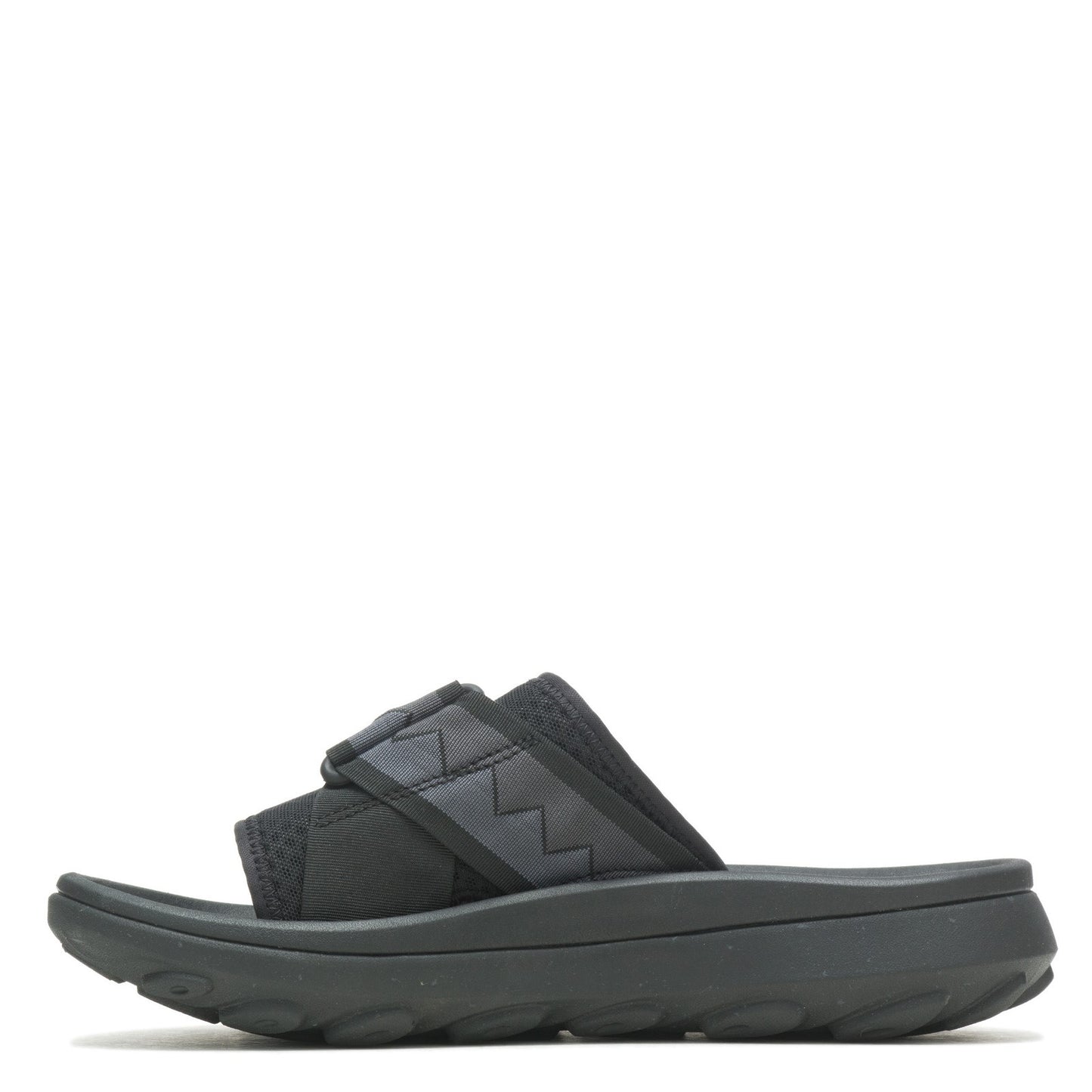 Peltz Shoes Men's Merrell Hut Ultra Slide Sandal Black J005307