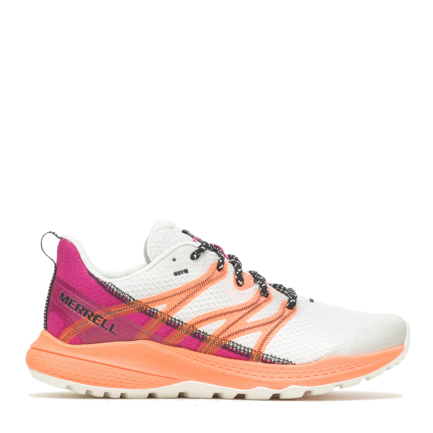 Peltz Shoes Women's Merrell Bravada 2 Breeze Hiking Shoe White Orange Pink J037082