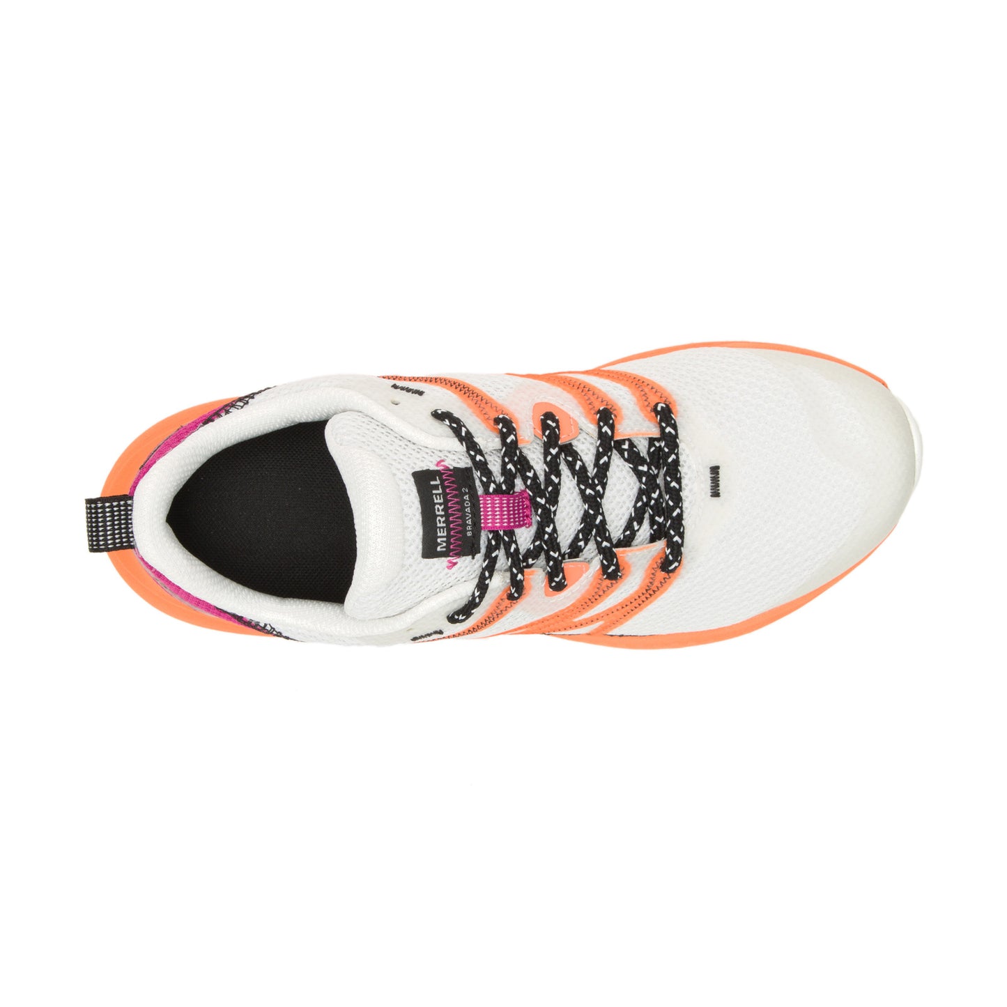 Peltz Shoes Women's Merrell Bravada 2 Breeze Hiking Shoe White Orange Pink J037082