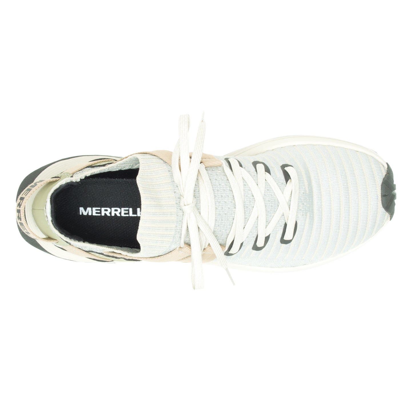 Peltz Shoes Men's Merrell Embark Lace Sneaker BLACK / WHITE J067215