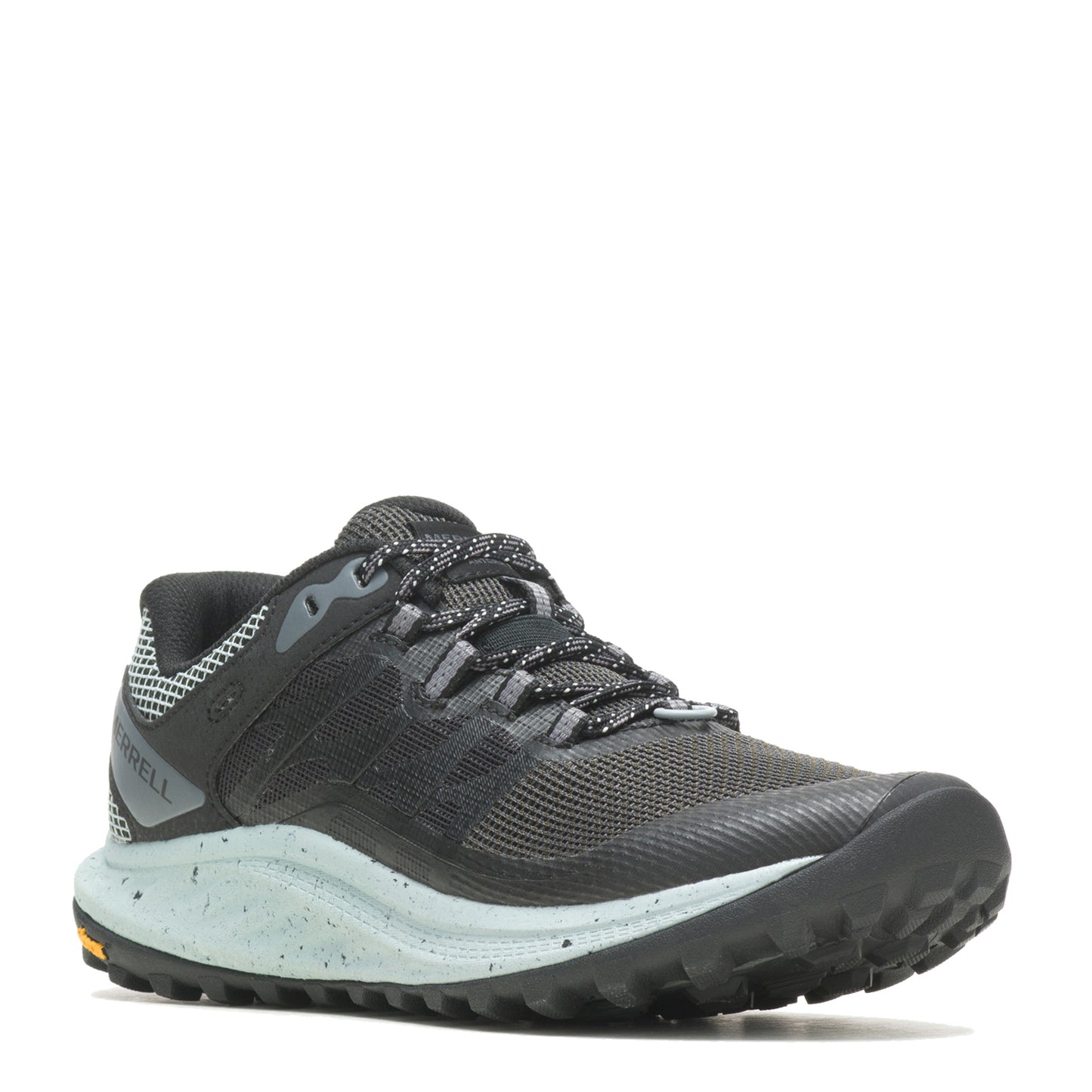 Peltz Shoes Women's Merrell Antora 3 Trail Running Shoe BLACK J067590