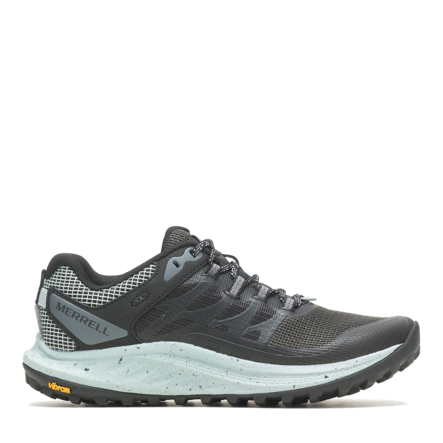 Peltz Shoes Women's Merrell Antora 3 Trail Running Shoe BLACK J067590