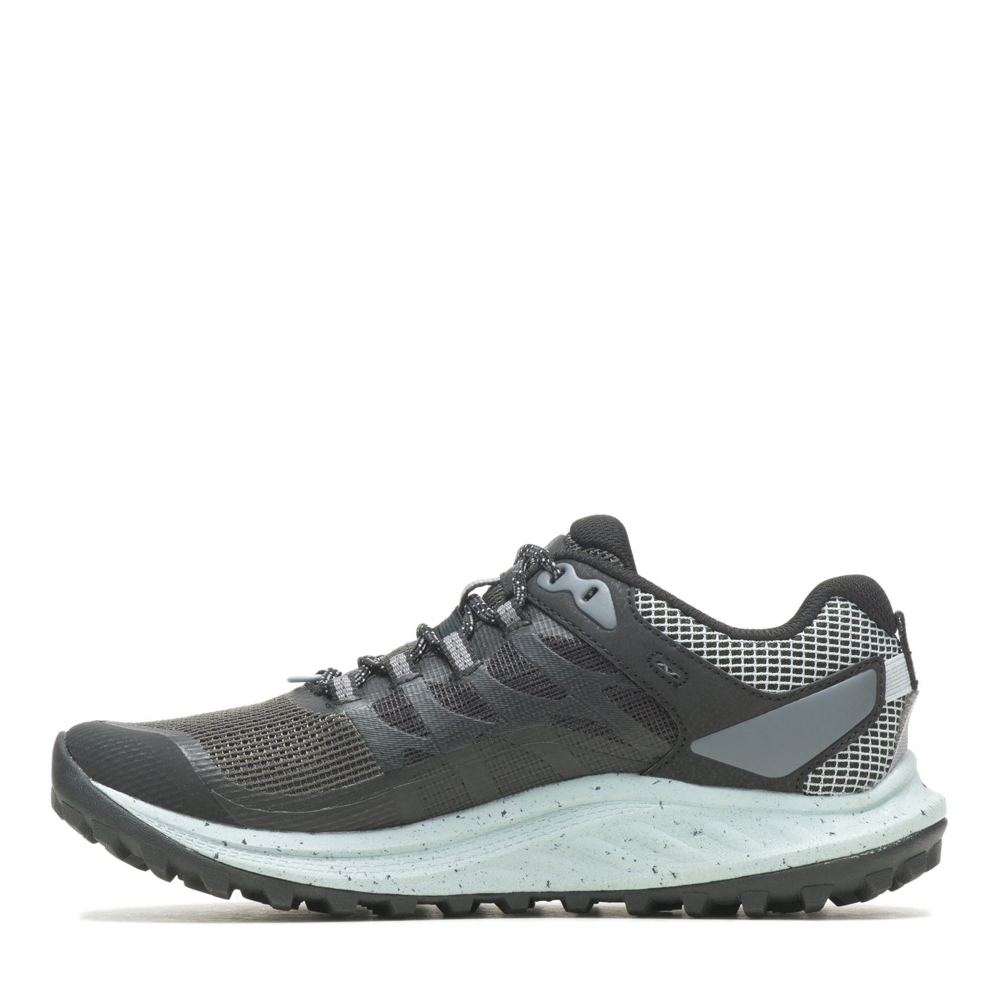 Peltz Shoes Women's Merrell Antora 3 Trail Running Shoe BLACK J067590