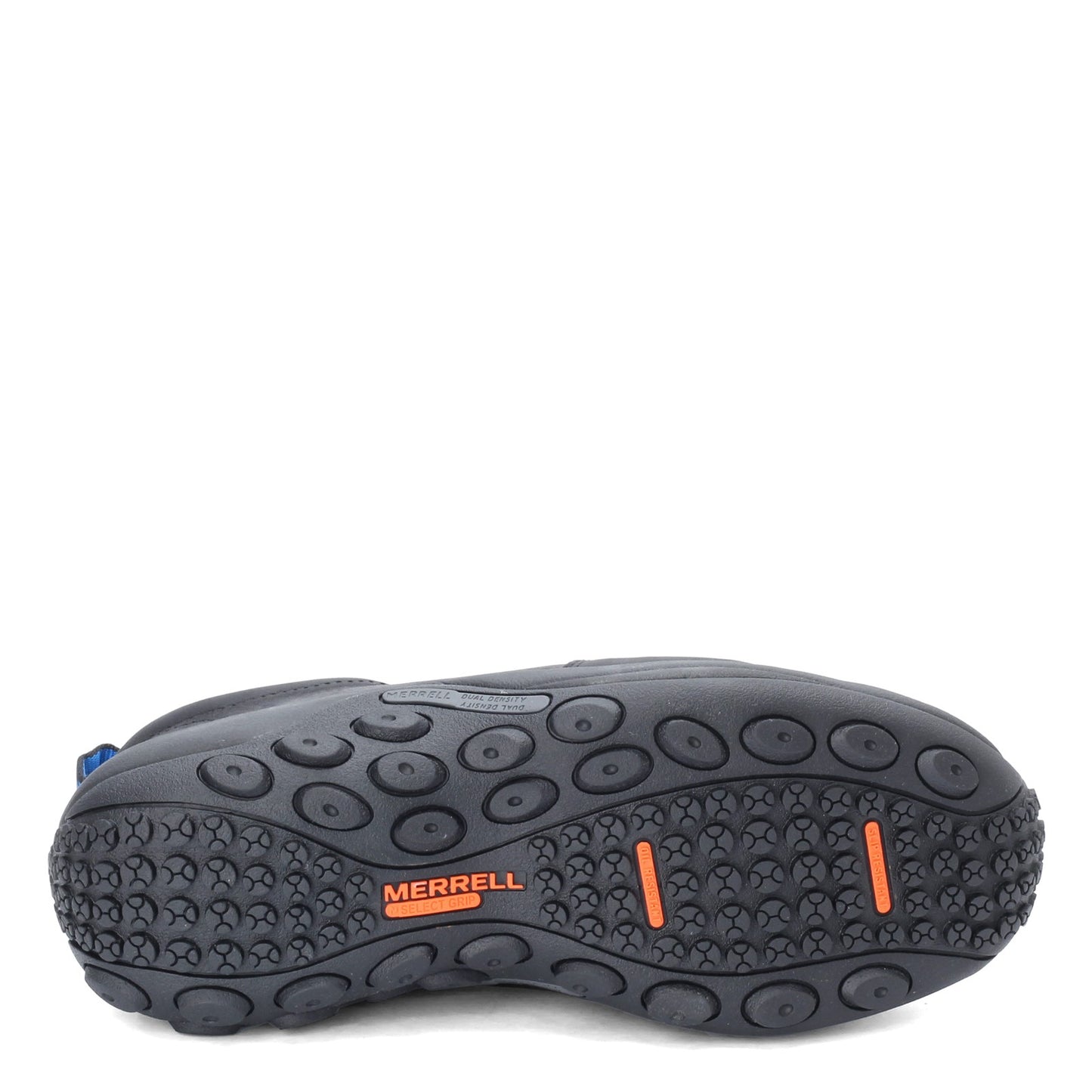 Peltz Shoes Men's Merrell Jungle Moc Leather SR Work Shoe - Wide Width BLACK J099321W