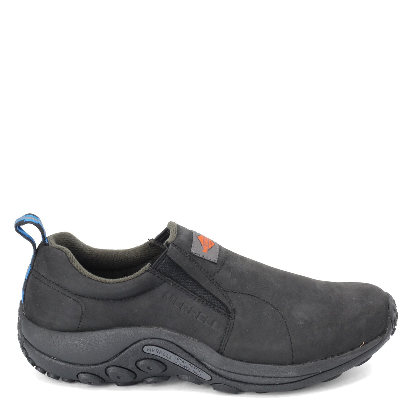 Peltz Shoes Men's Merrell Jungle Moc Leather SR Work Shoe BLACK J099321
