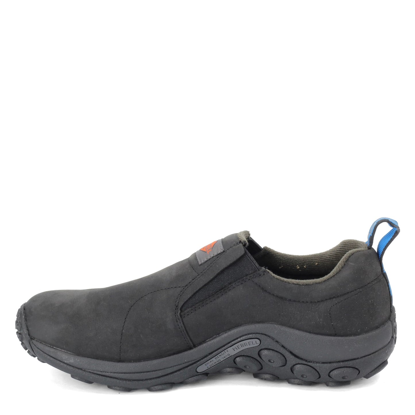 Peltz Shoes Men's Merrell Jungle Moc Leather SR Work Shoe BLACK J099321