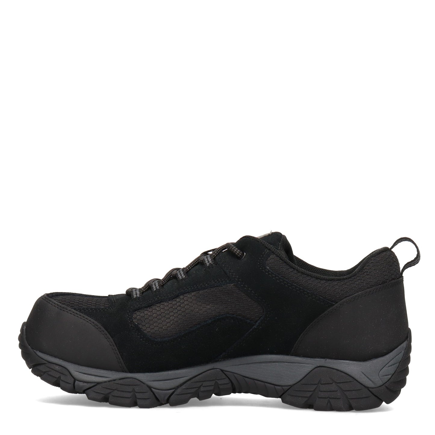 Peltz Shoes Men's Merrell Moab Onset Low Waterproof Comp Toe Work Shoe - Wide Width BLACK J099503W