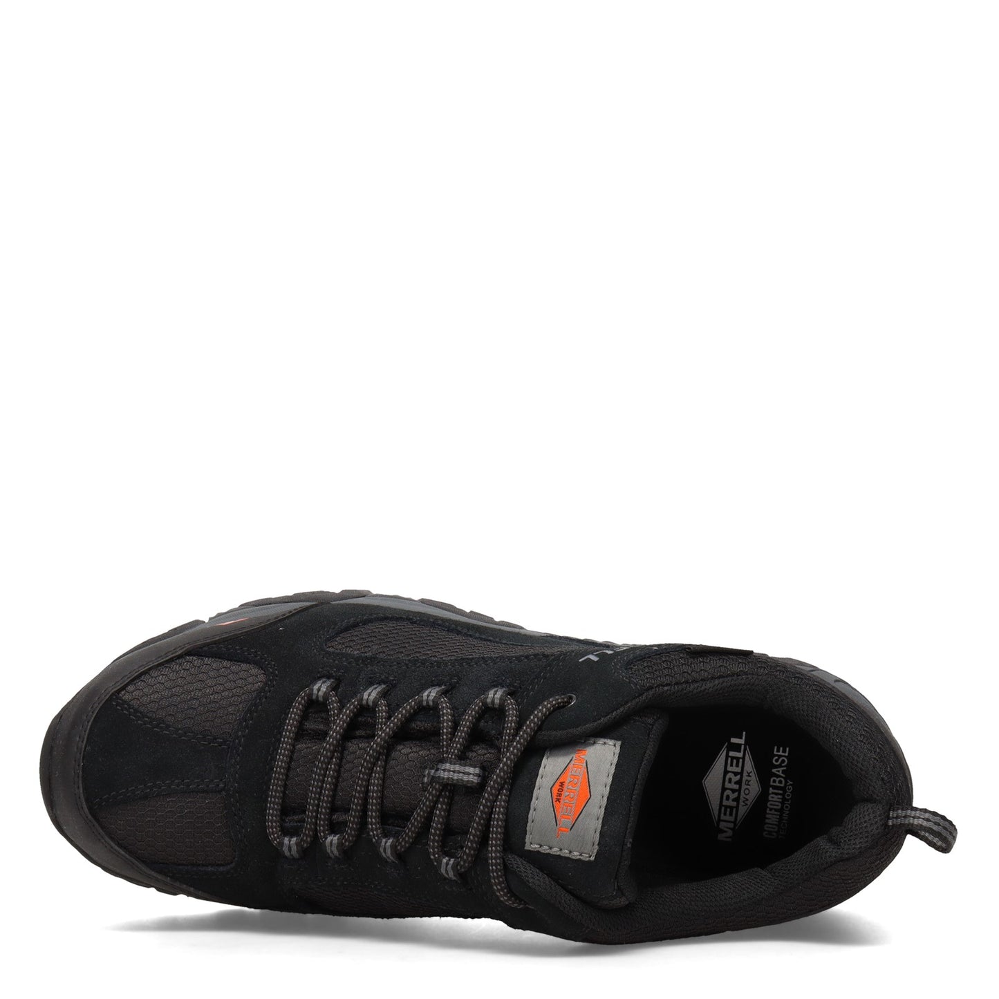 Peltz Shoes Men's Merrell Moab Onset Low Waterproof Comp Toe Work Shoe BLACK J099503