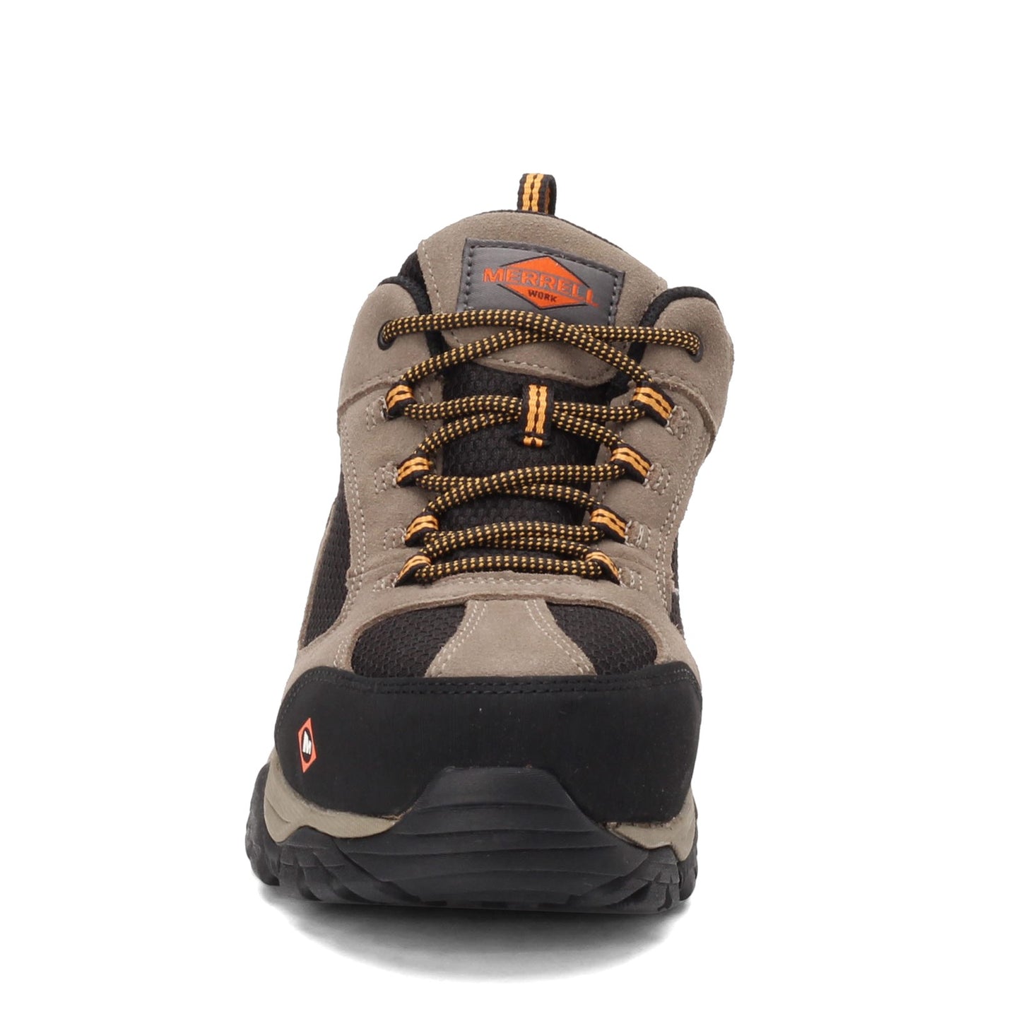Peltz Shoes Men's Merrell Moab Onset Low Waterproof Comp Toe Work Shoe WALNUT J099505