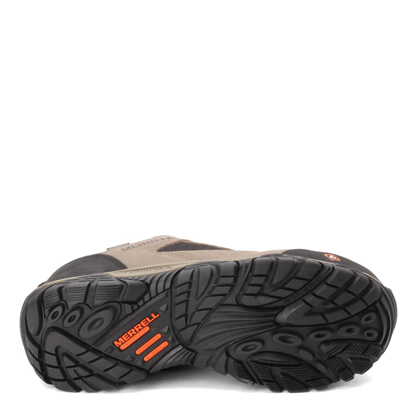 Peltz Shoes Men's Merrell Moab Onset Low Waterproof Comp Toe Work Shoe WALNUT J099505