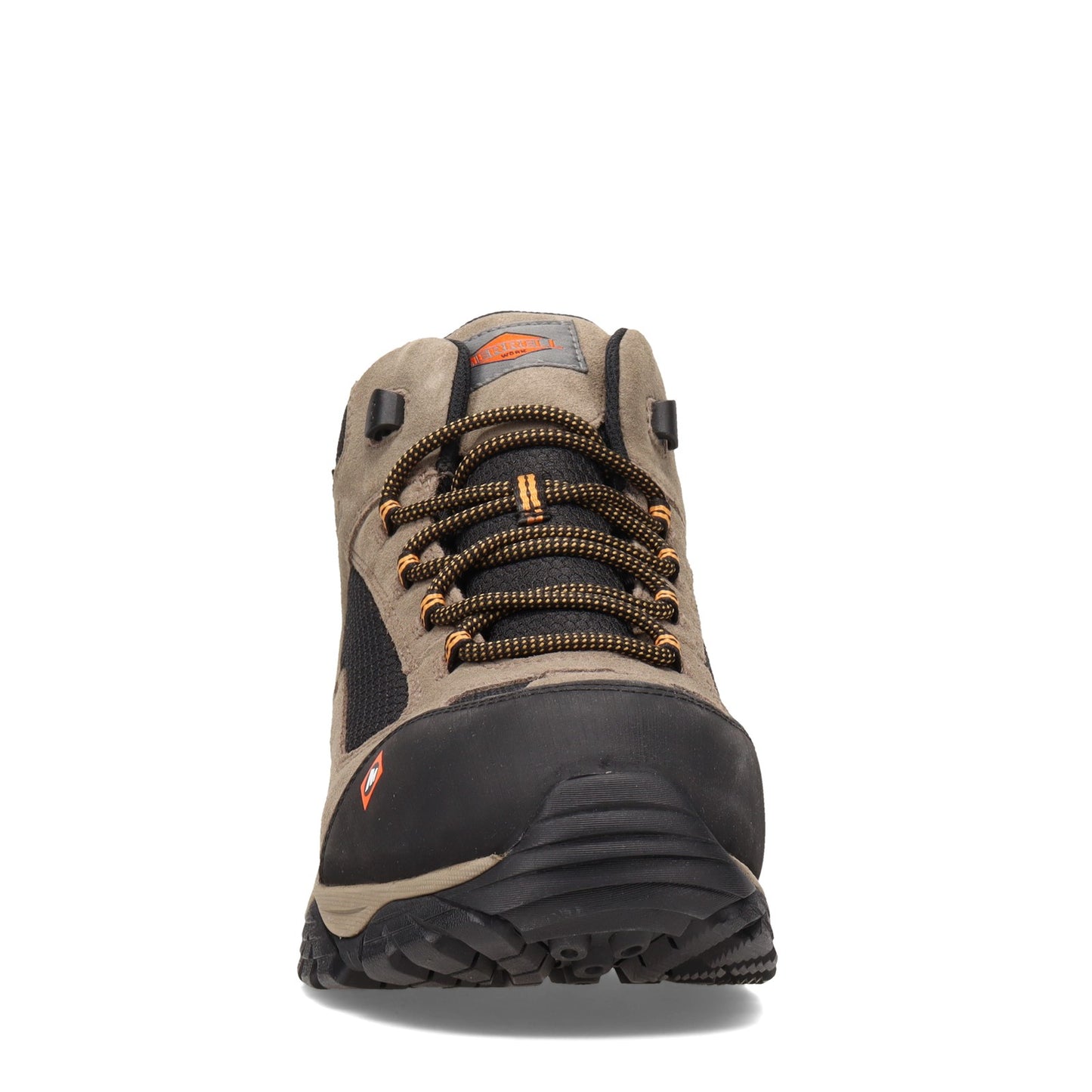 Peltz Shoes Men's Merrell Moab Onset Mid Waterproof Comp Toe Work Boot WALNUT J099511