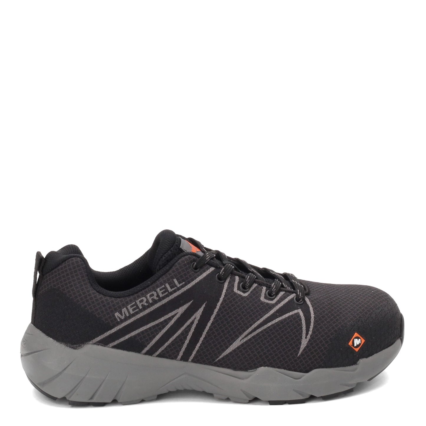 Peltz Shoes Men's Merrell Work Fullbench 55 Alloy Toe Work Shoe BLACK J099515