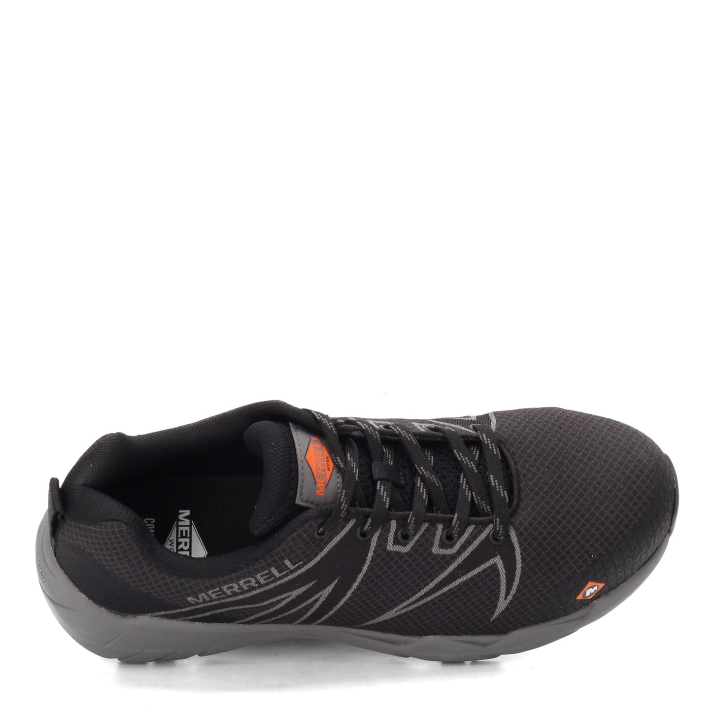 Peltz Shoes Men's Merrell Work Fullbench 55 Alloy Toe Work Shoe BLACK J099515