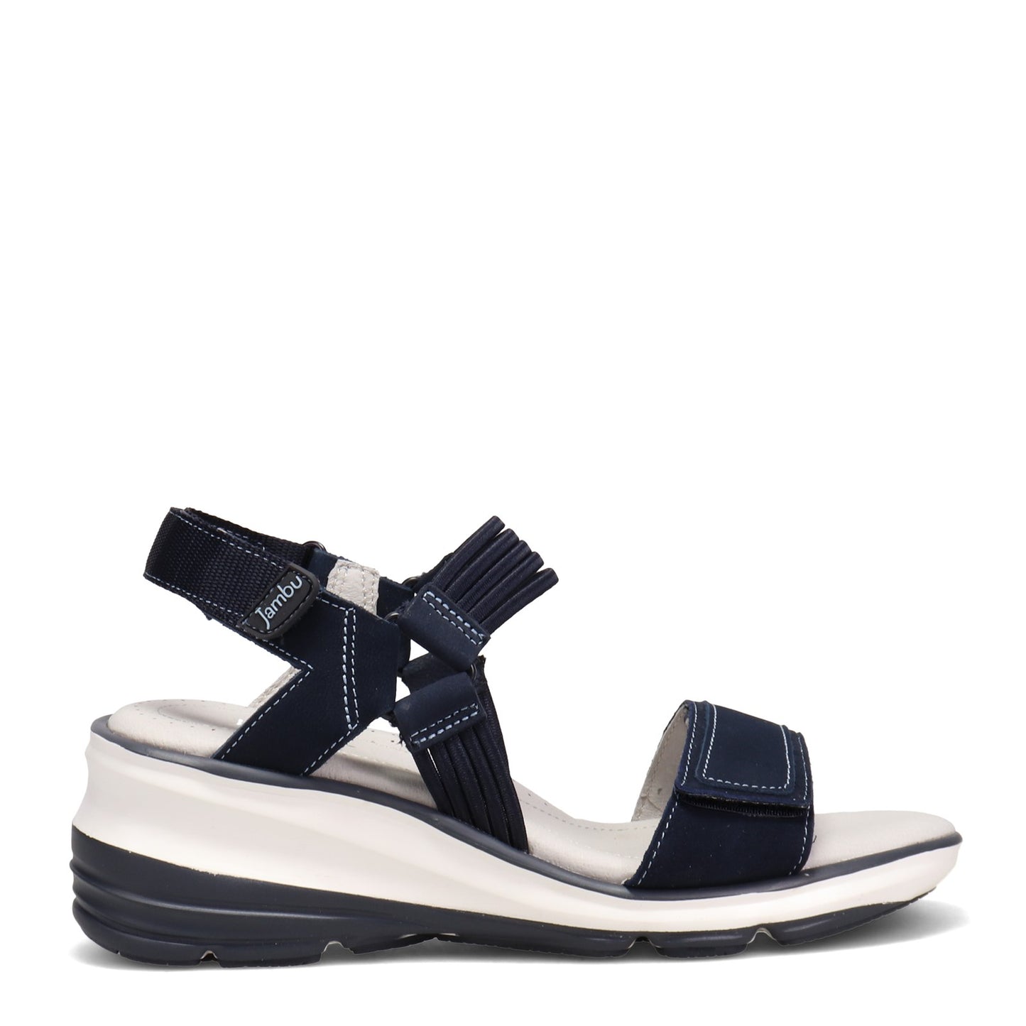 Peltz Shoes Women's Jambu St. Tropez Sandal NAVY J1STZ73