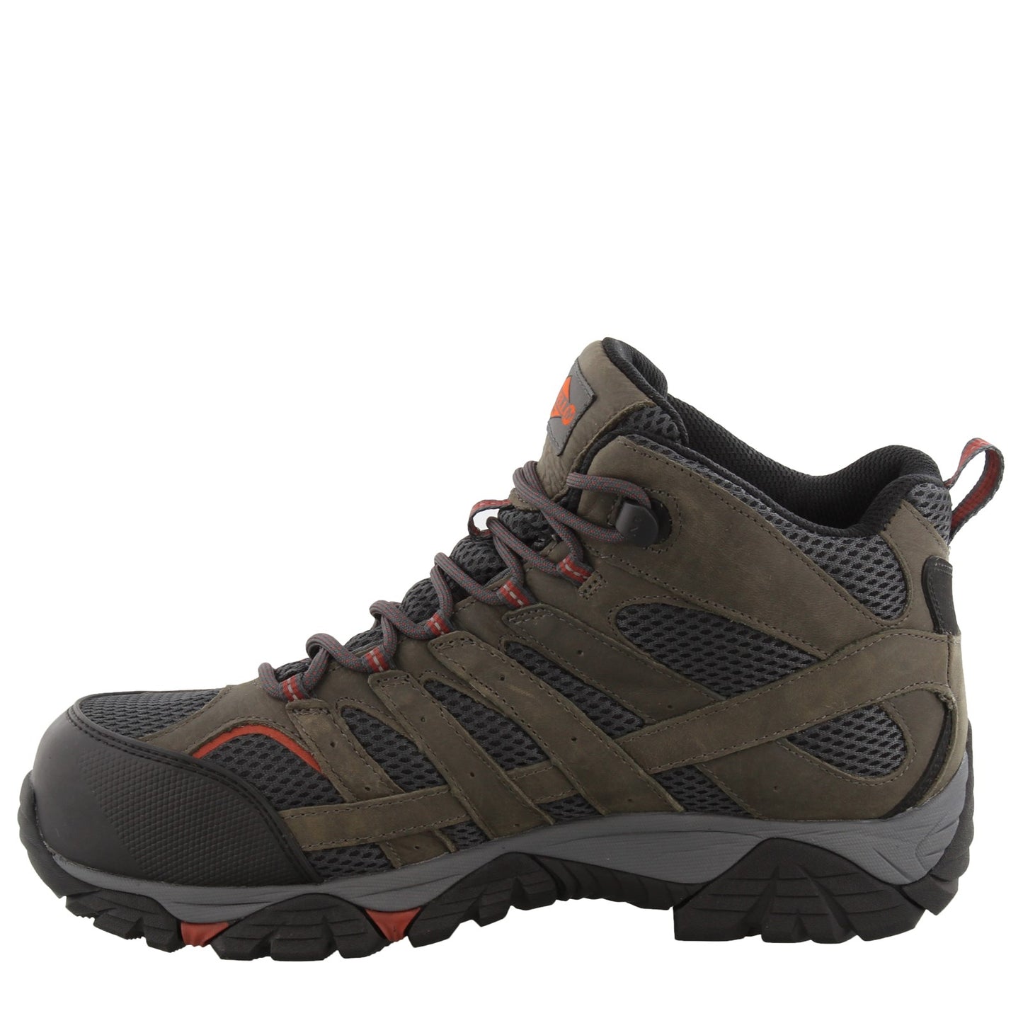 Peltz Shoes Men's Merrell Moab Vertex Mid Waterproof Comp Toe - Wide Width PEWTER J11515W