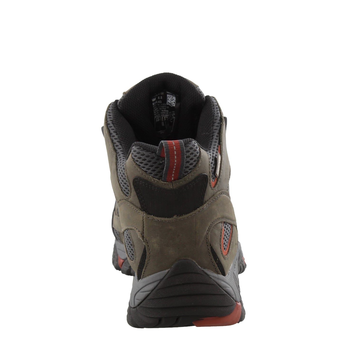 Peltz Shoes Men's Merrell Moab Vertex Mid Waterproof Comp Toe - Wide Width PEWTER J11515W