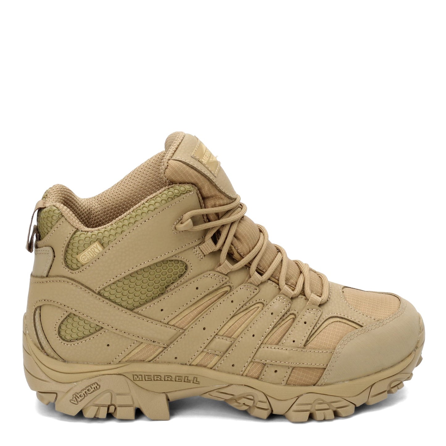 Peltz Shoes Men's Merrell Moab 2 Mid Tactical Waterproof Boot COYOTE J15849