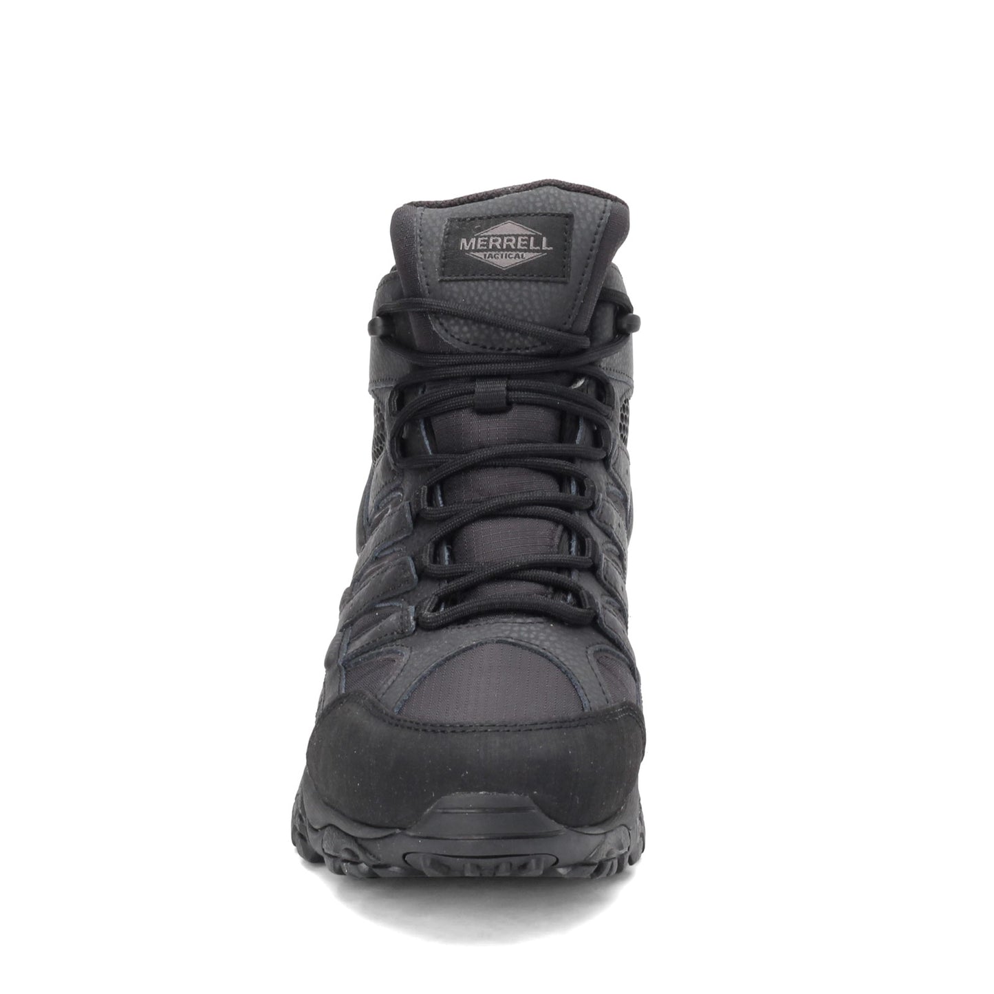 Peltz Shoes Men's Merrell Moab 2 Mid Tactical Response Waterproof Boot BLACK J15853
