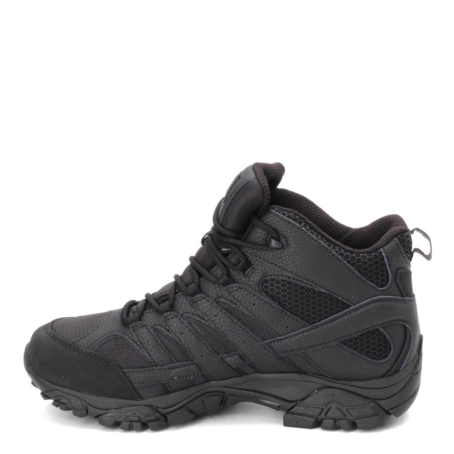 Peltz Shoes Men's Merrell Moab 2 Mid Tactical Response Waterproof Boot BLACK J15853