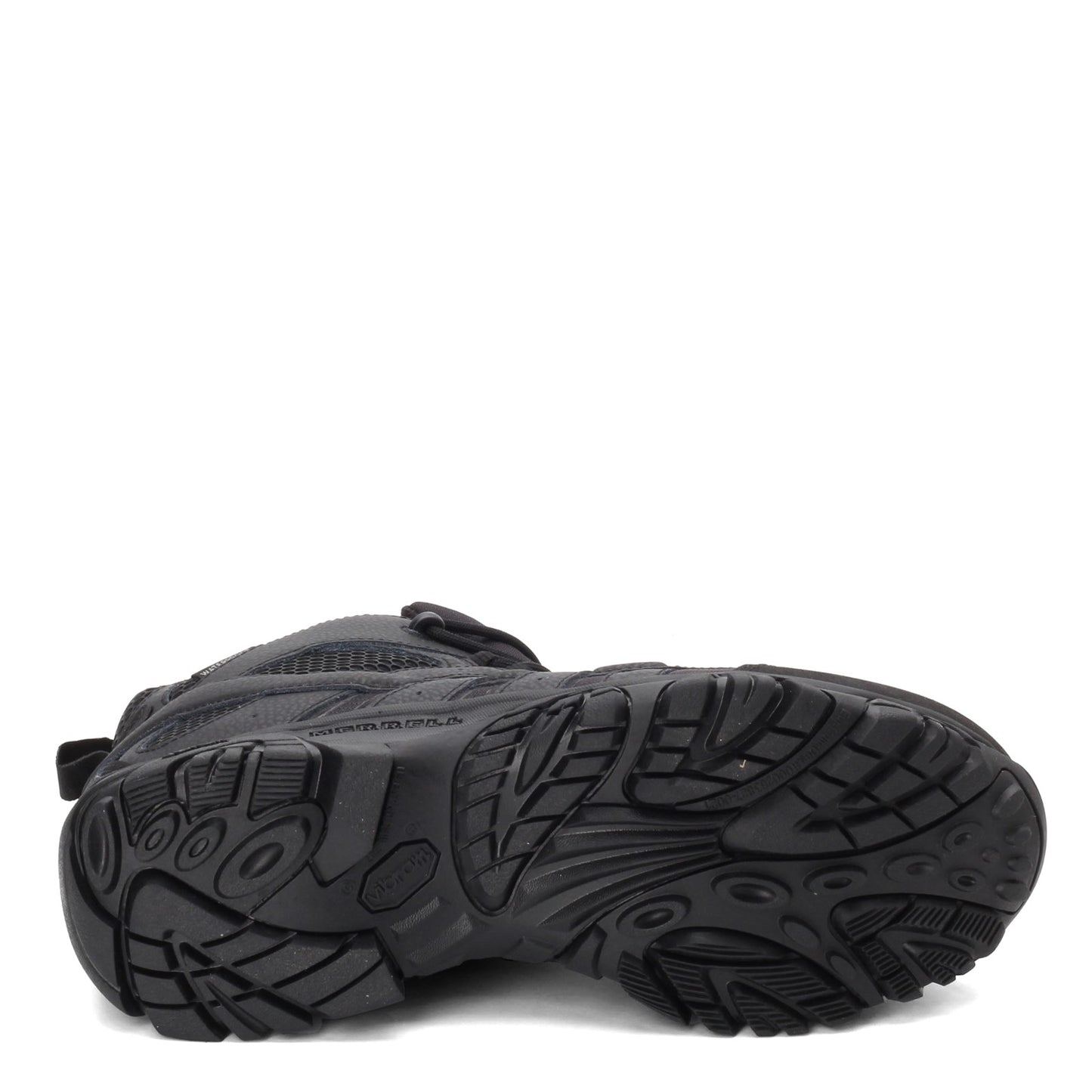 Peltz Shoes Men's Merrell Moab 2 Mid Tactical Response Waterproof Boot BLACK J15853