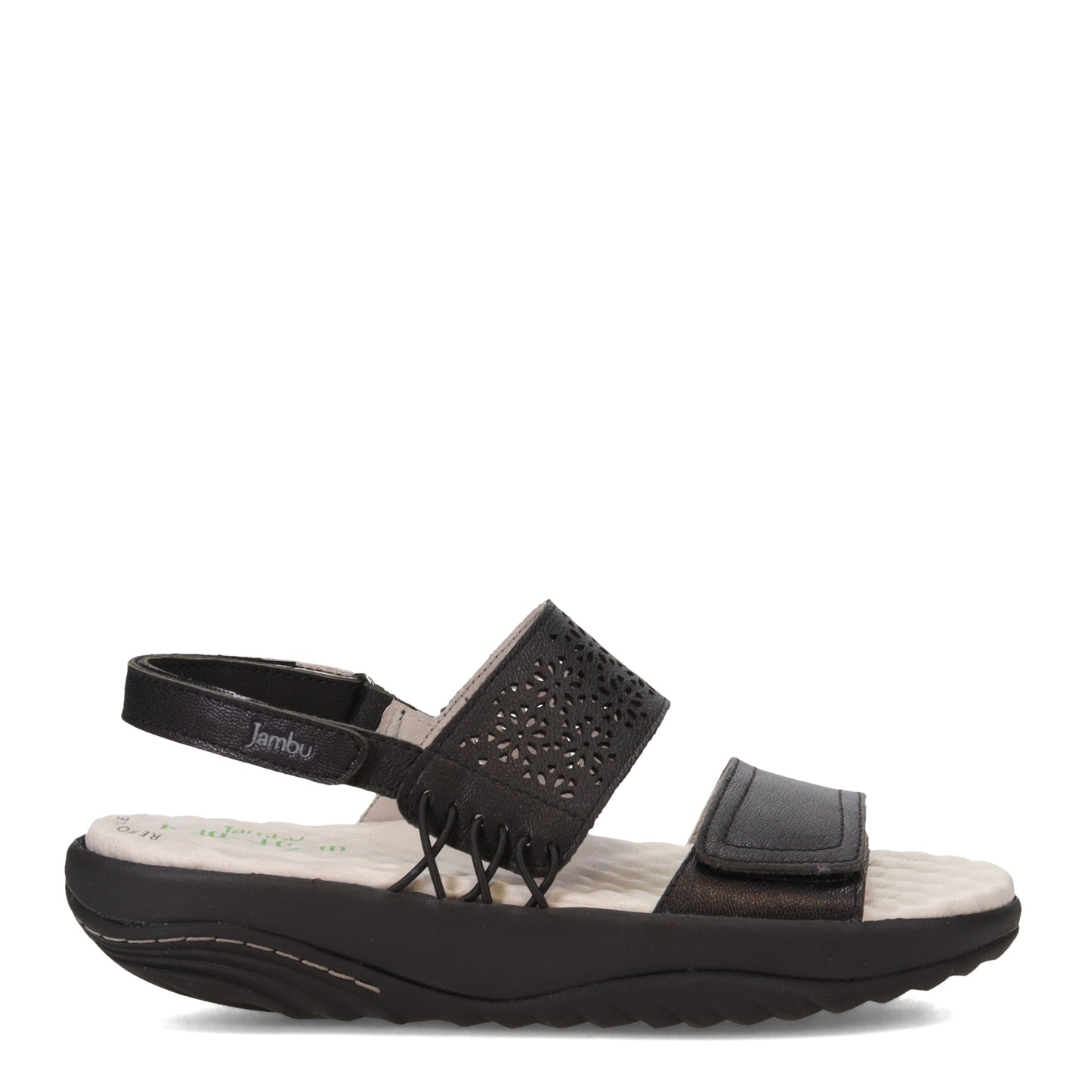 Peltz Shoes Women's Jambu Alba Sandal BLACK J1ALB01