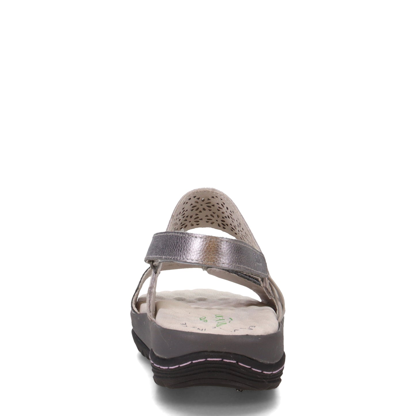 Peltz Shoes Women's Jambu Alba Sandal GUNMETAL J1ALB56