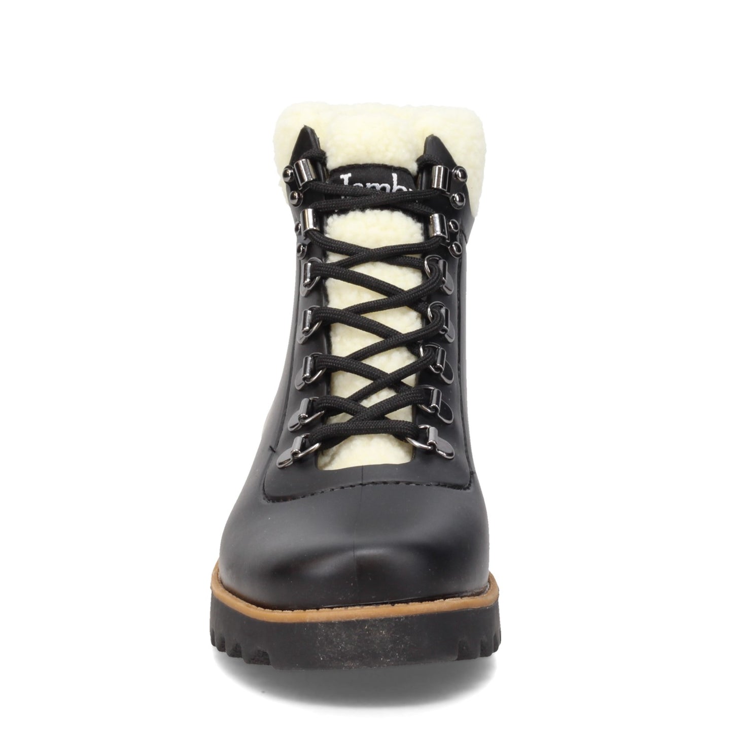 Peltz Shoes Women's Jambu Rainey-Hiker Boot BLACK / WHITE J1RIK91