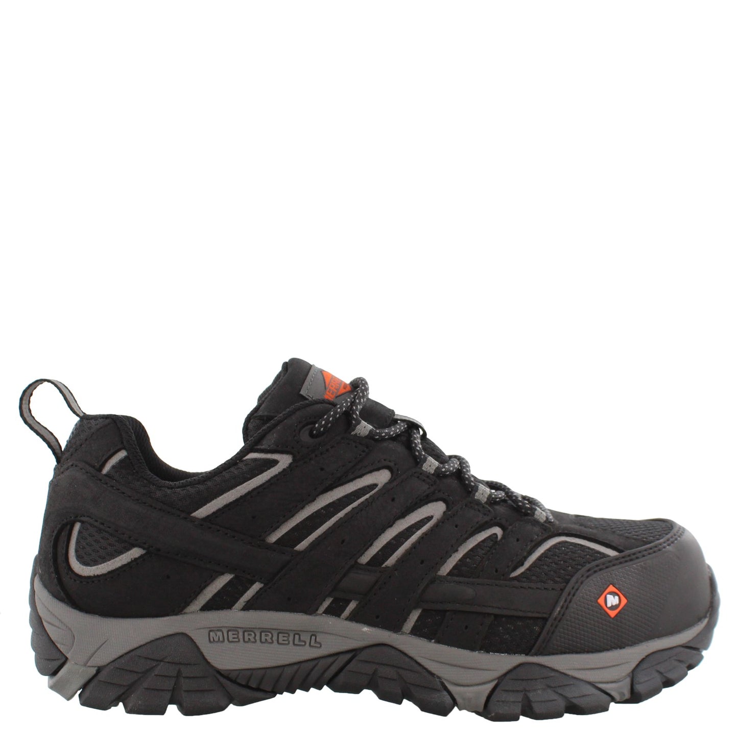 Peltz Shoes Men's Merrell Moab Vertex Vent Comp Toe - Wide Width BLACK J36461W