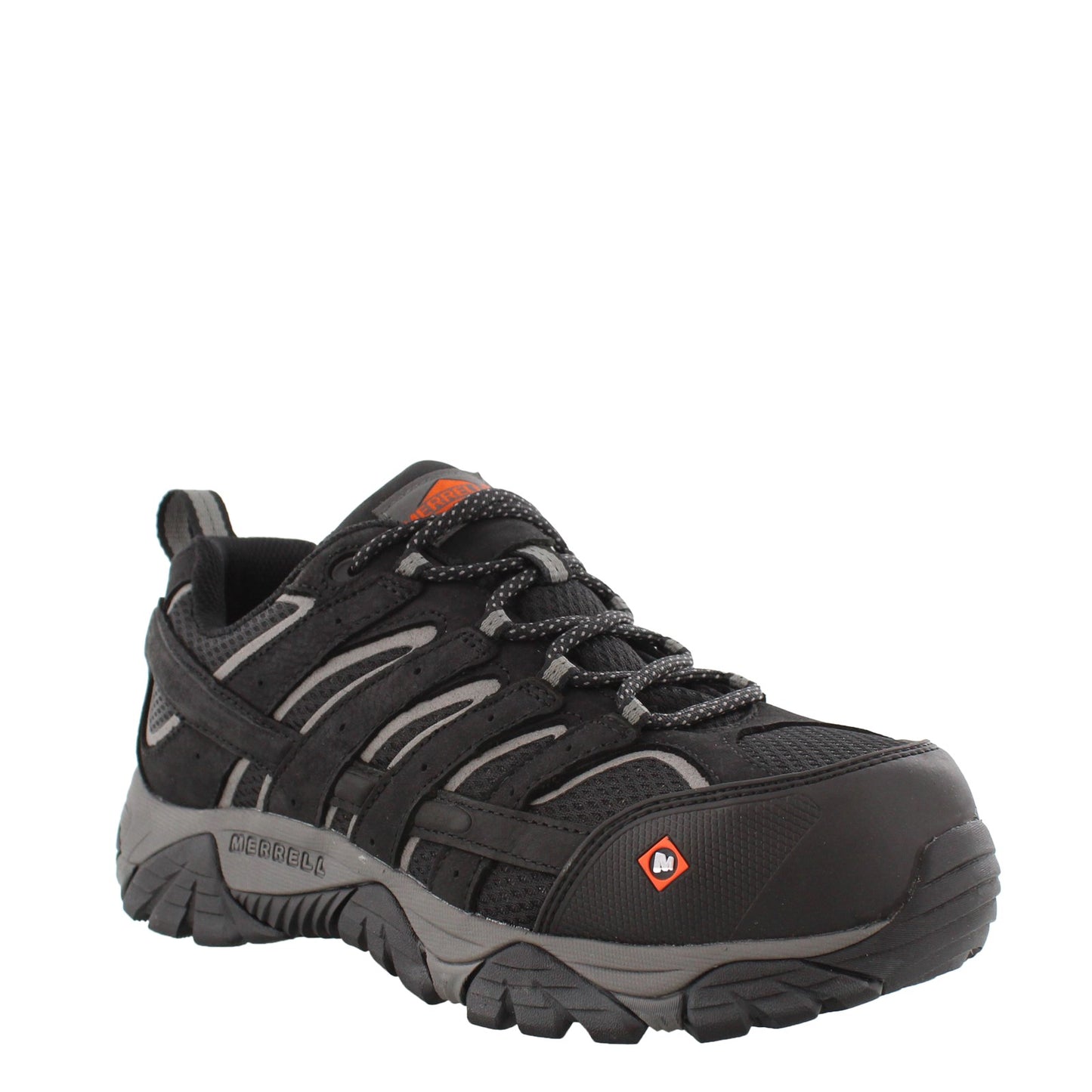 Peltz Shoes Men's Merrell Moab Vertex Vent Comp Toe - Wide Width BLACK J36461W
