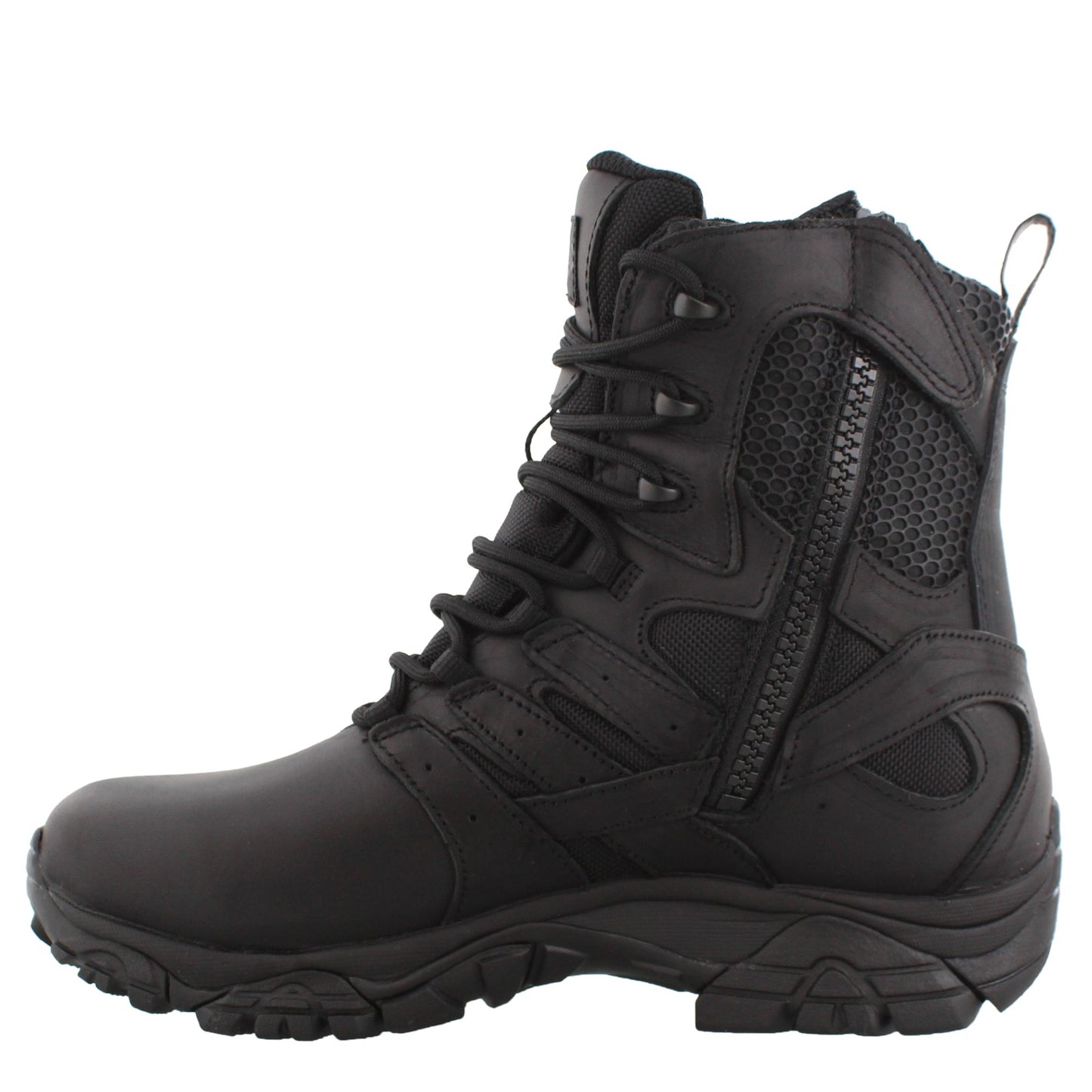Peltz Shoes Men's Merrell Moab 2 Tactical Response 8in Boot BLACK J45335