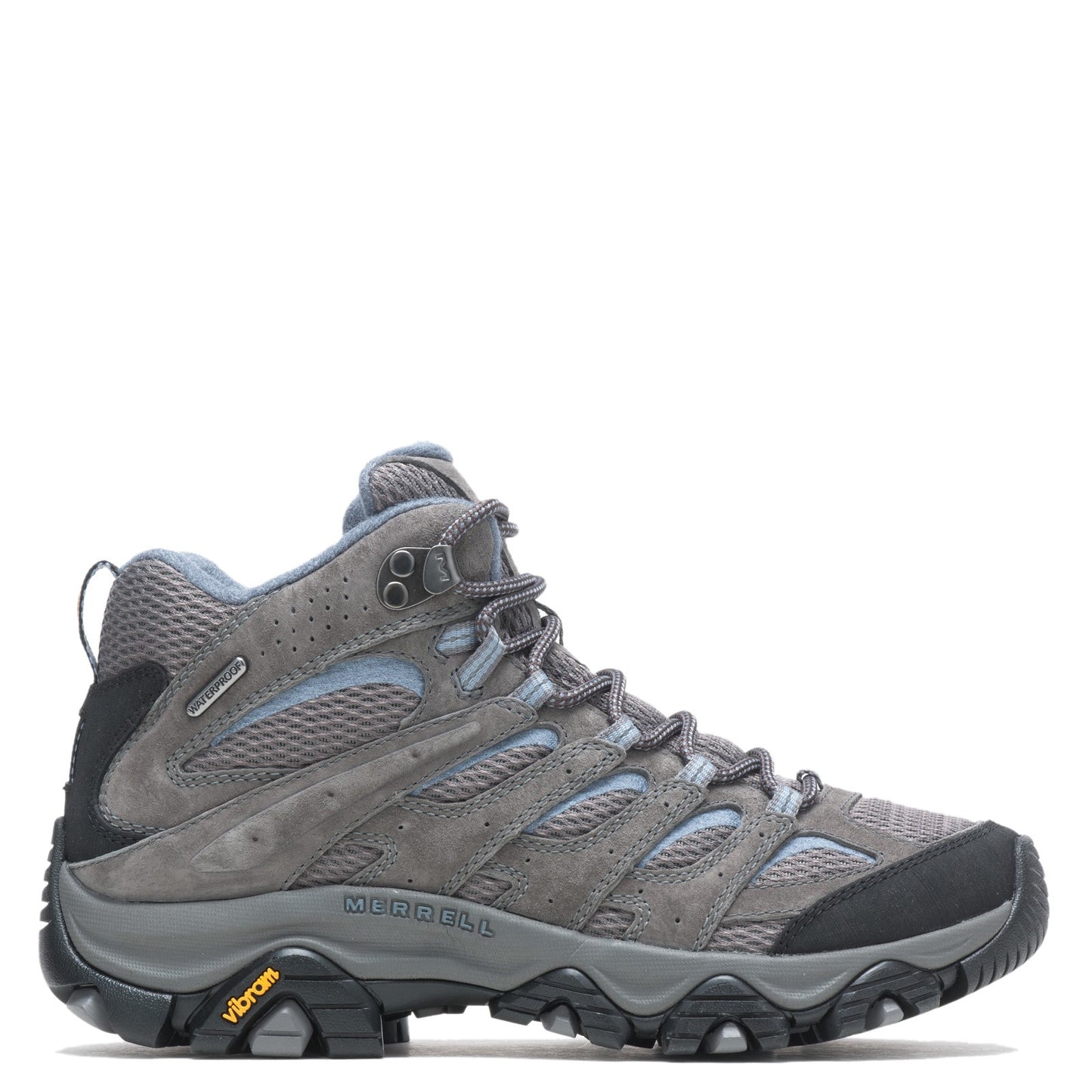Peltz Shoes Women's Merrell Moab 3 Mid Waterproof Hiking Boot GRANITE J500162