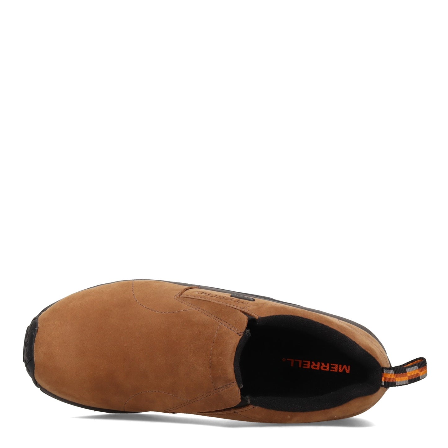 Peltz Shoes Men's Merrell Jungle Moc Waterproof Slip-On BROWN NUBUCK J52927