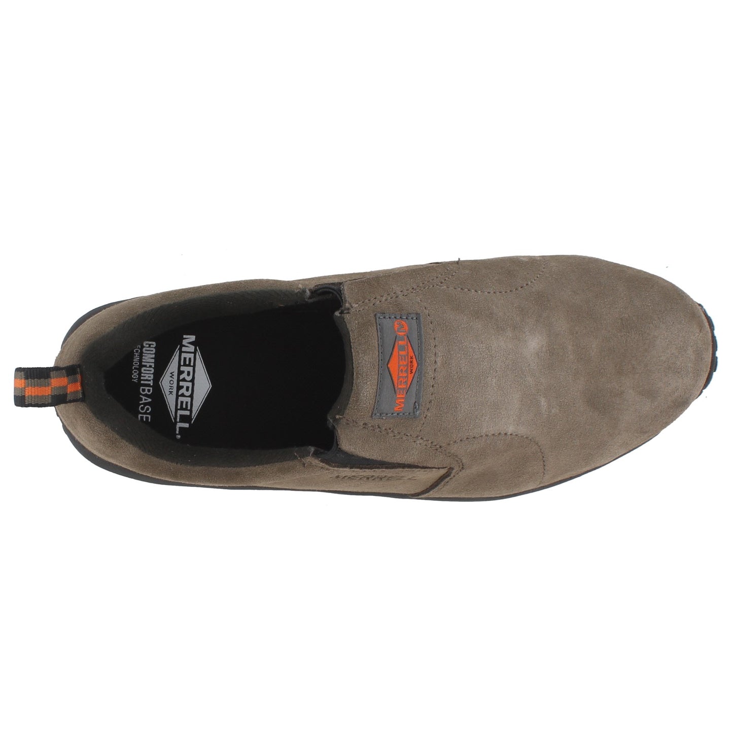 Peltz Shoes Men's Merrell Jungle Moc Alloy Toe Work Shoe GUNSMOKE J85775