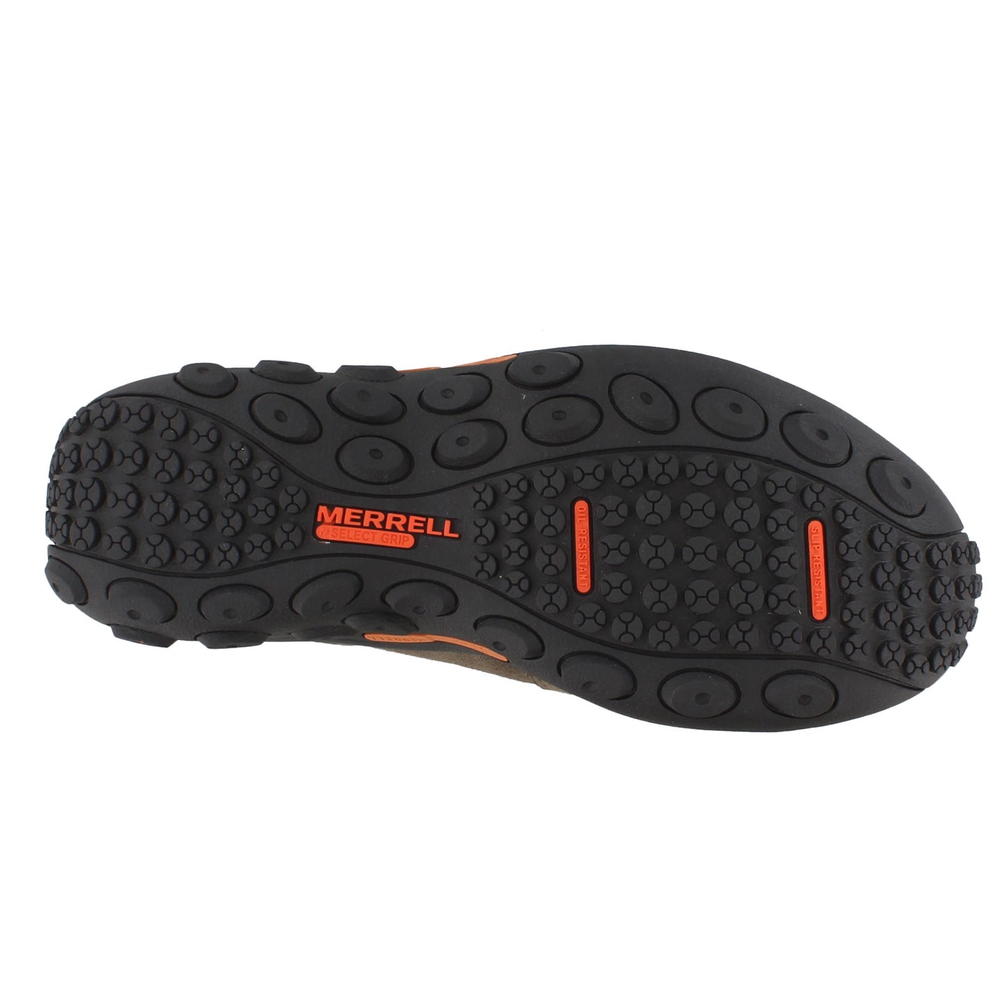 Peltz Shoes Men's Merrell Jungle Moc Alloy Toe Work Shoe GUNSMOKE J85775