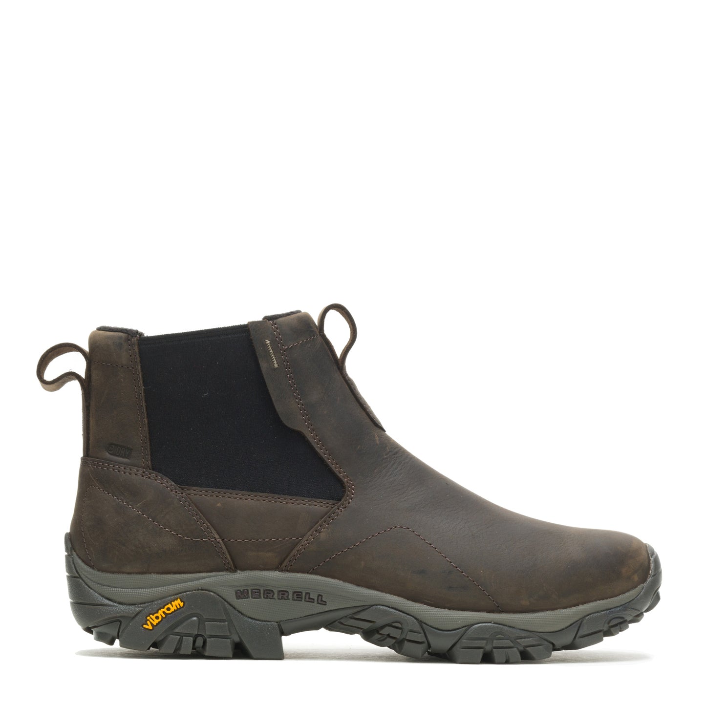 Peltz Shoes Men's Merrell Moab Adventure Chelsea Polar Waterproof Boot BROWN J88453