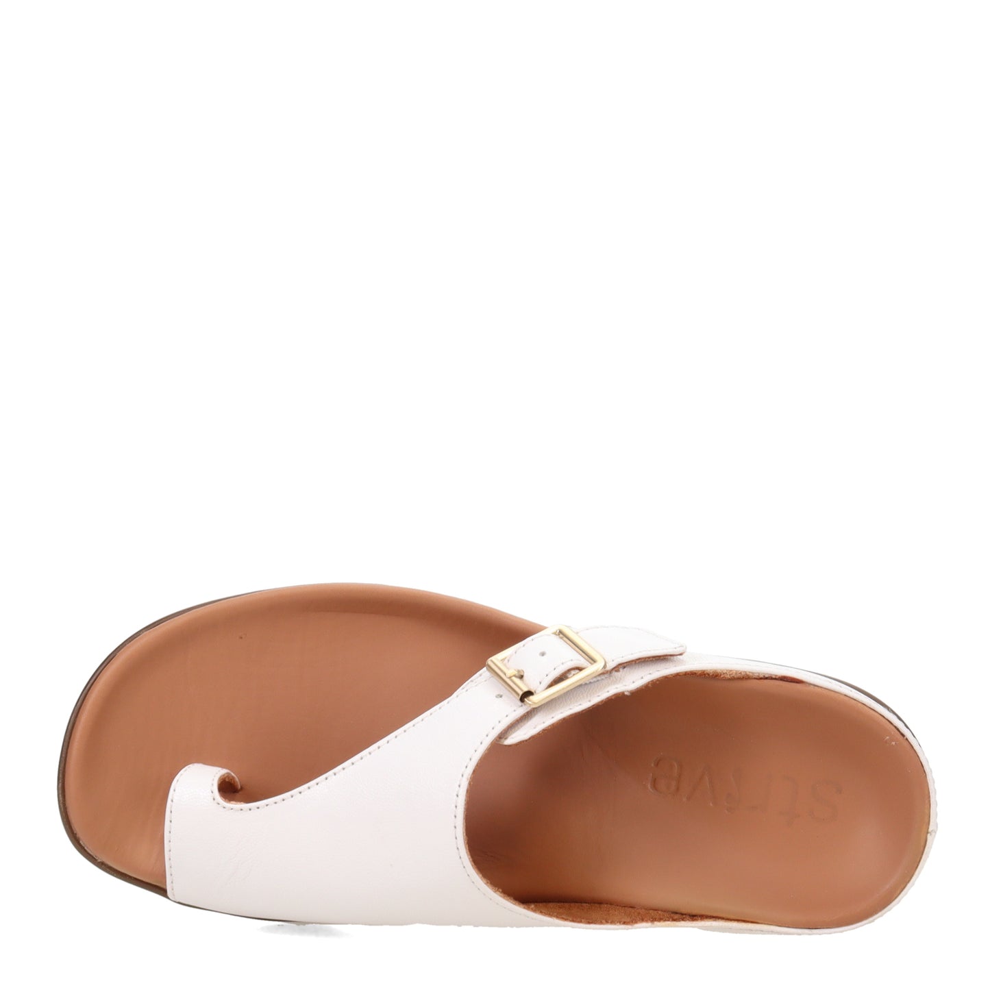 Peltz Shoes Women's Strive Java Sandal WHITE JAVA-WHITE