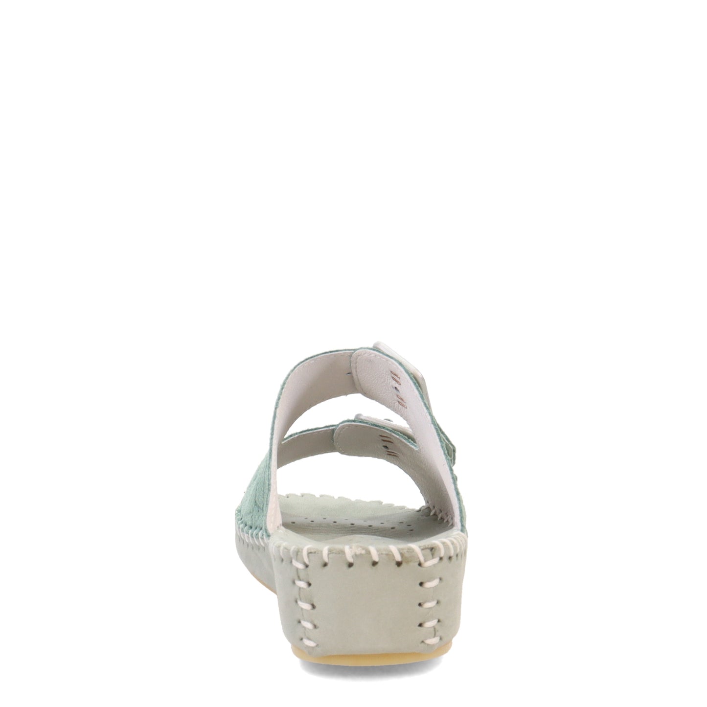 Peltz Shoes Women's La Plume Jen Sandal GREEN JEN-GREENSPARK