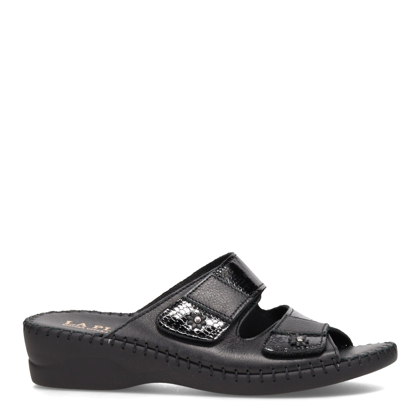 Peltz Shoes Women's La Plume Jessica Sandal BLACK JESSICA-BLACK